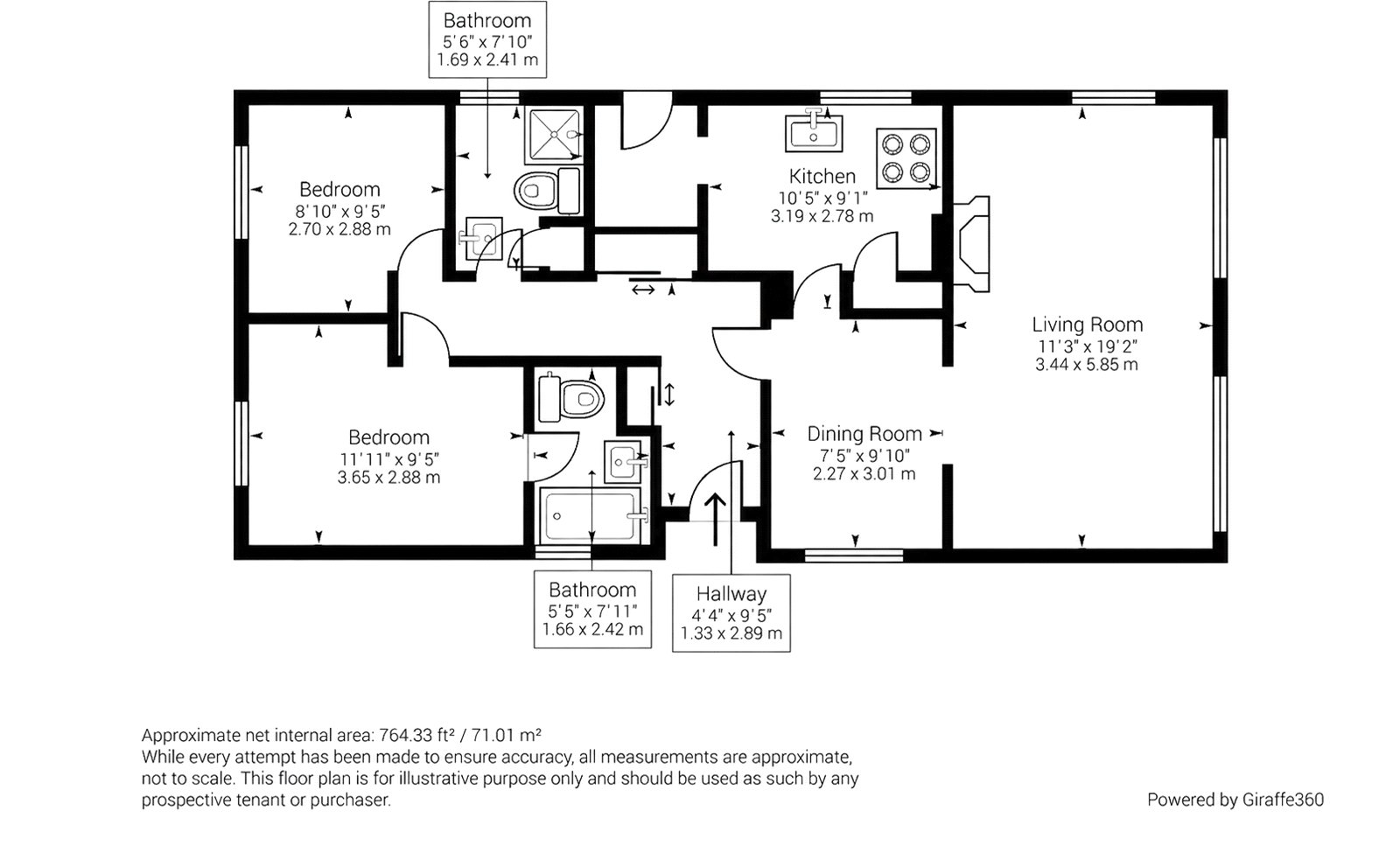 12, The Copse, Hoo floorplan