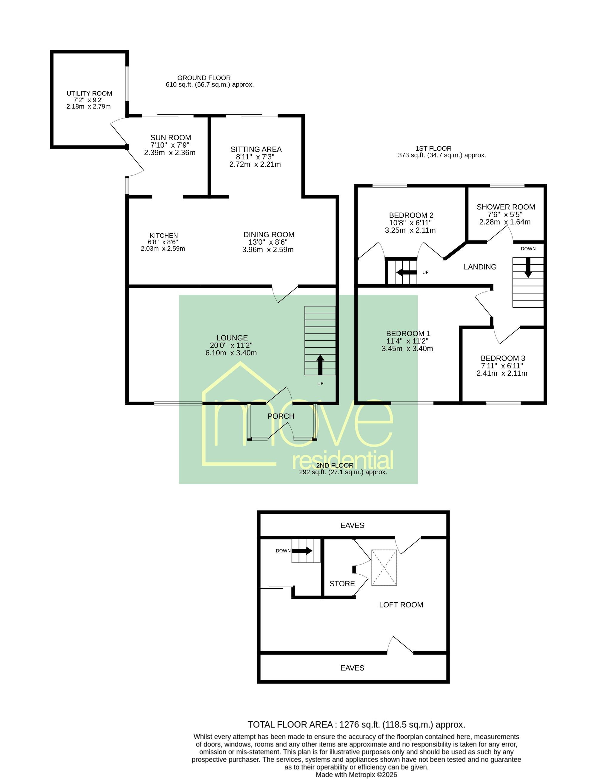 135 Fishers Lane, Wirral floorplan