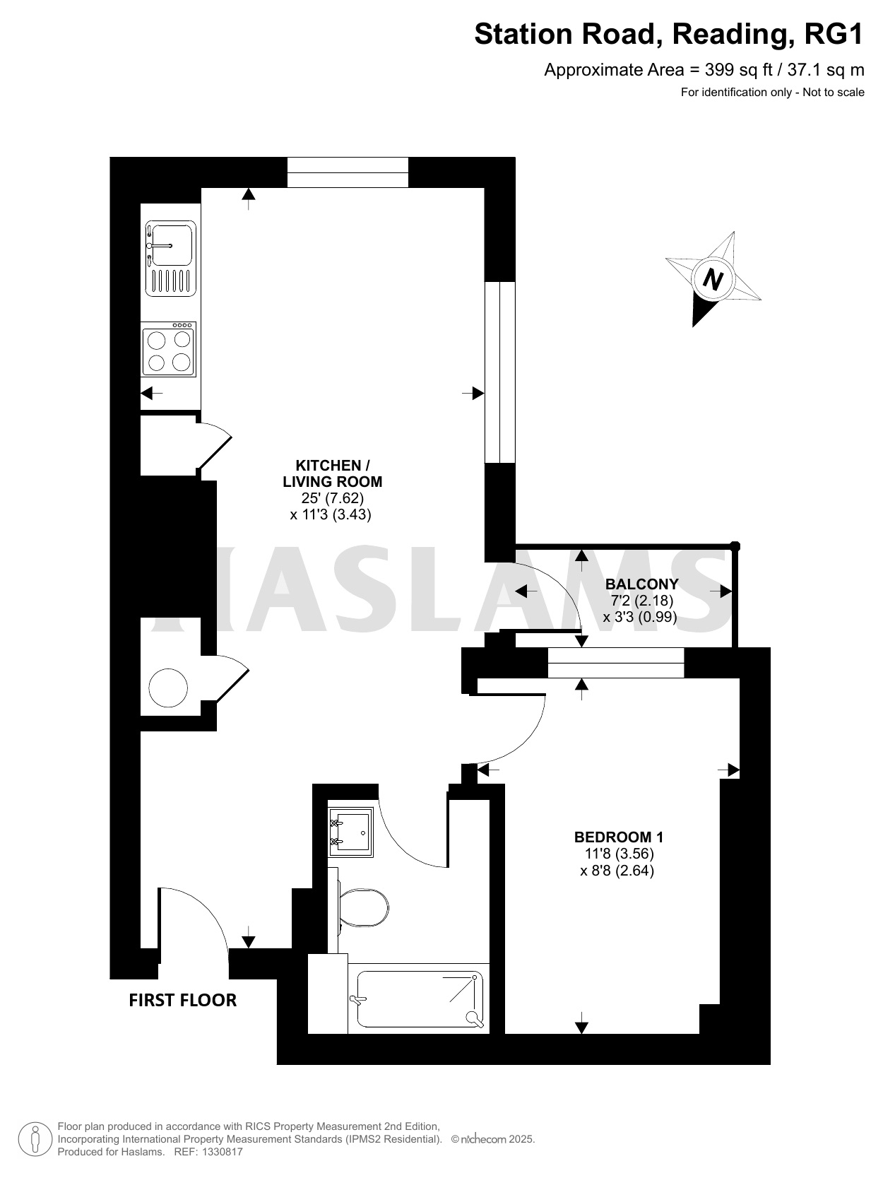 1, Flat 5, Station Road, Reading floorplan
