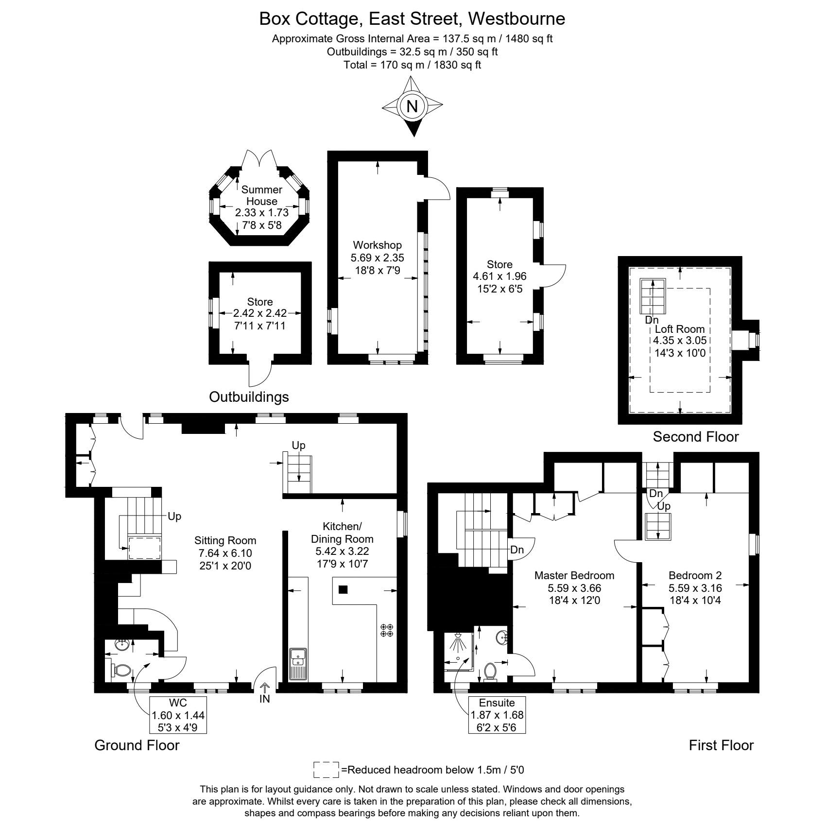 Box Cottage, 23, East Street, Emsworth floorplan
