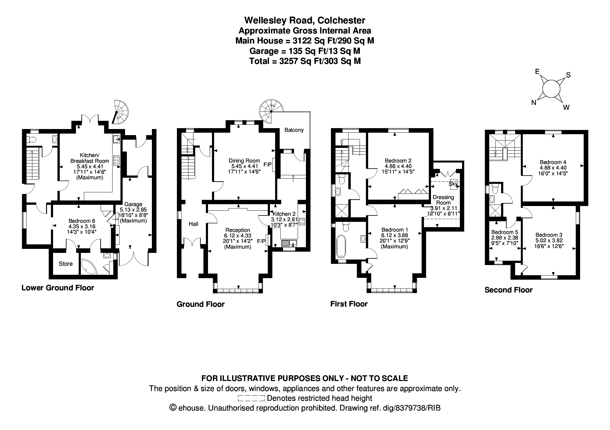 5 Bedrooms Detached house for sale in Wellesley Road, Colchester CO3