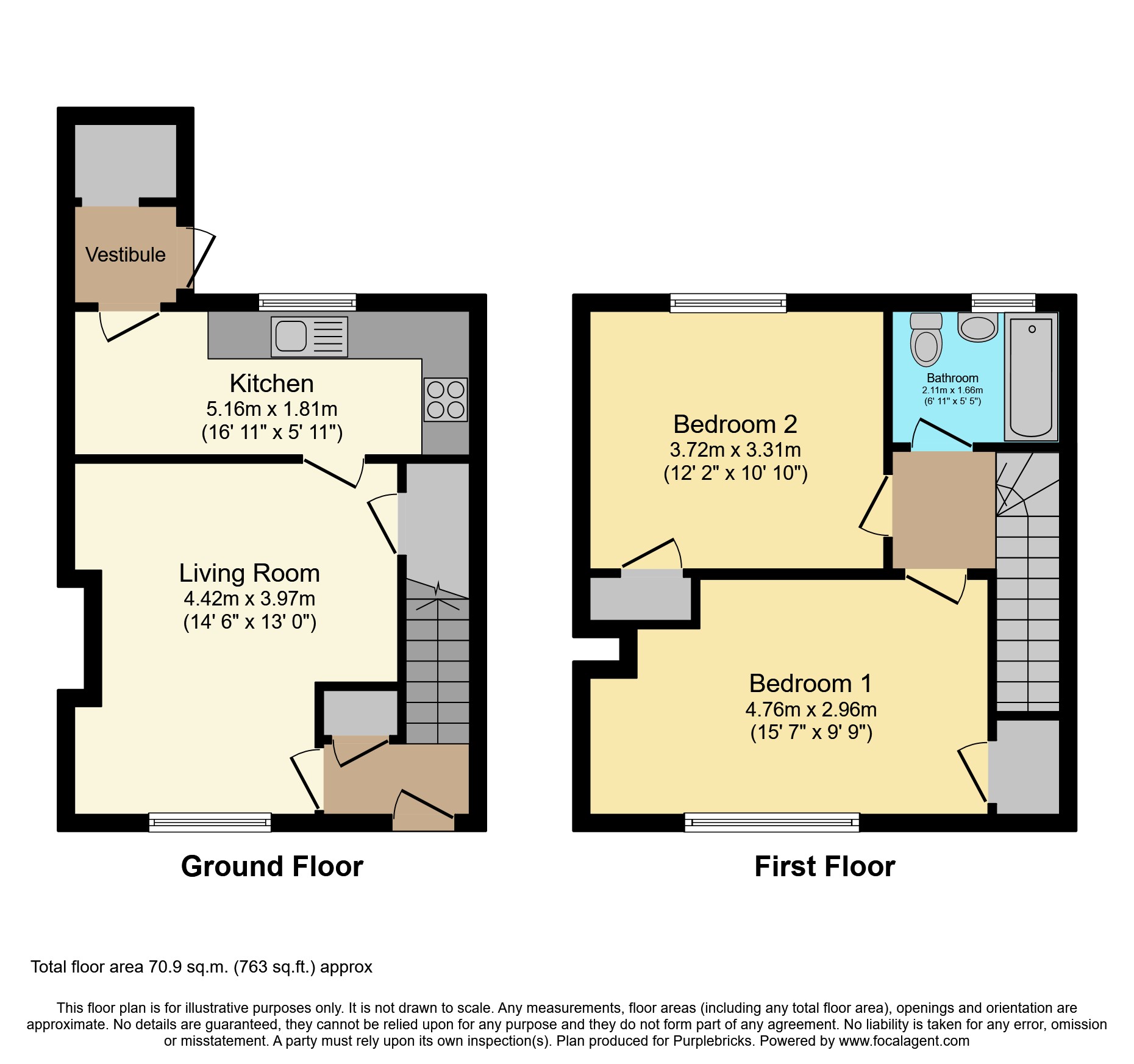 Viewfield Road, Coatbridge ML5, 2 bedroom terraced house for sale