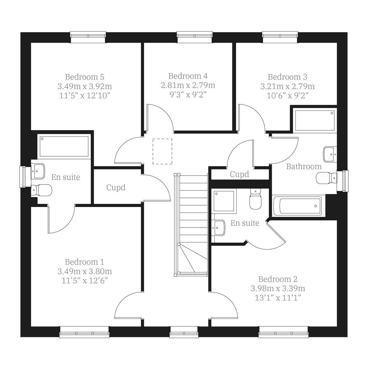 Plot 235 The Barmouth, Windmill Drive, Leicester floorplan
