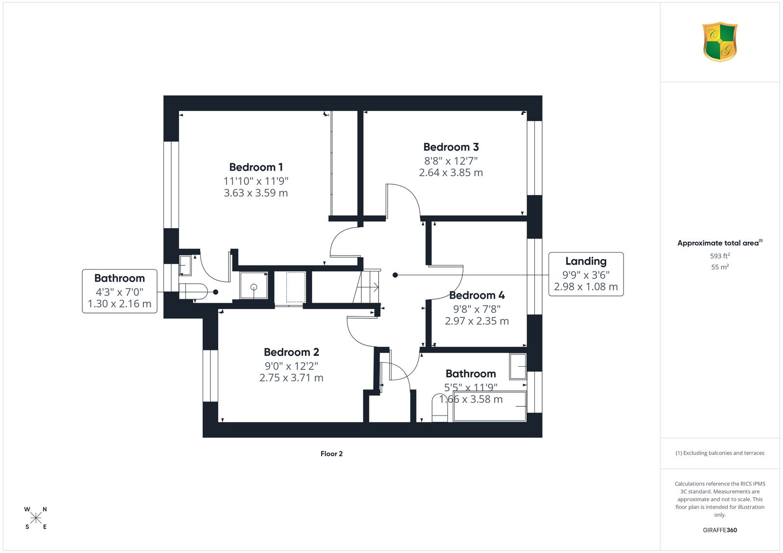 125, Tanbridge Park, Horsham floorplan