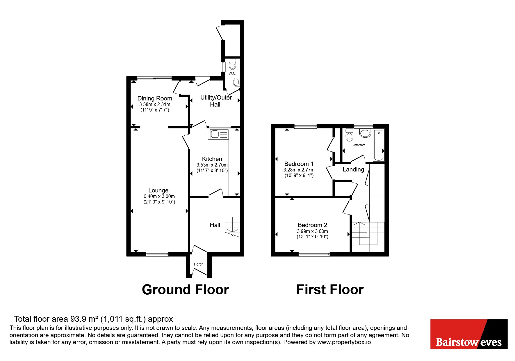 3, Common Walk, Cannock floorplan