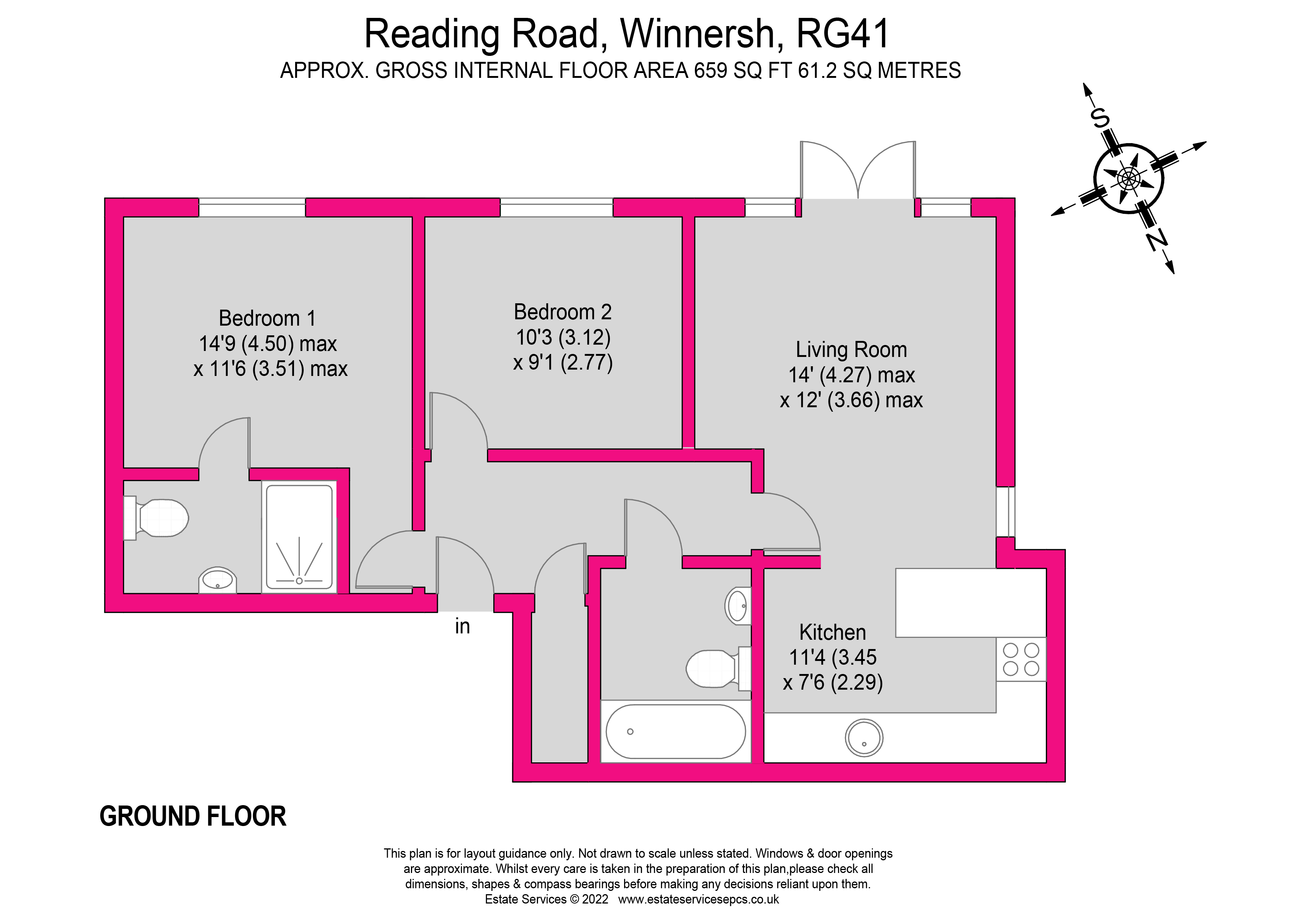 2, 506 Reading Road, Berkshire floorplan