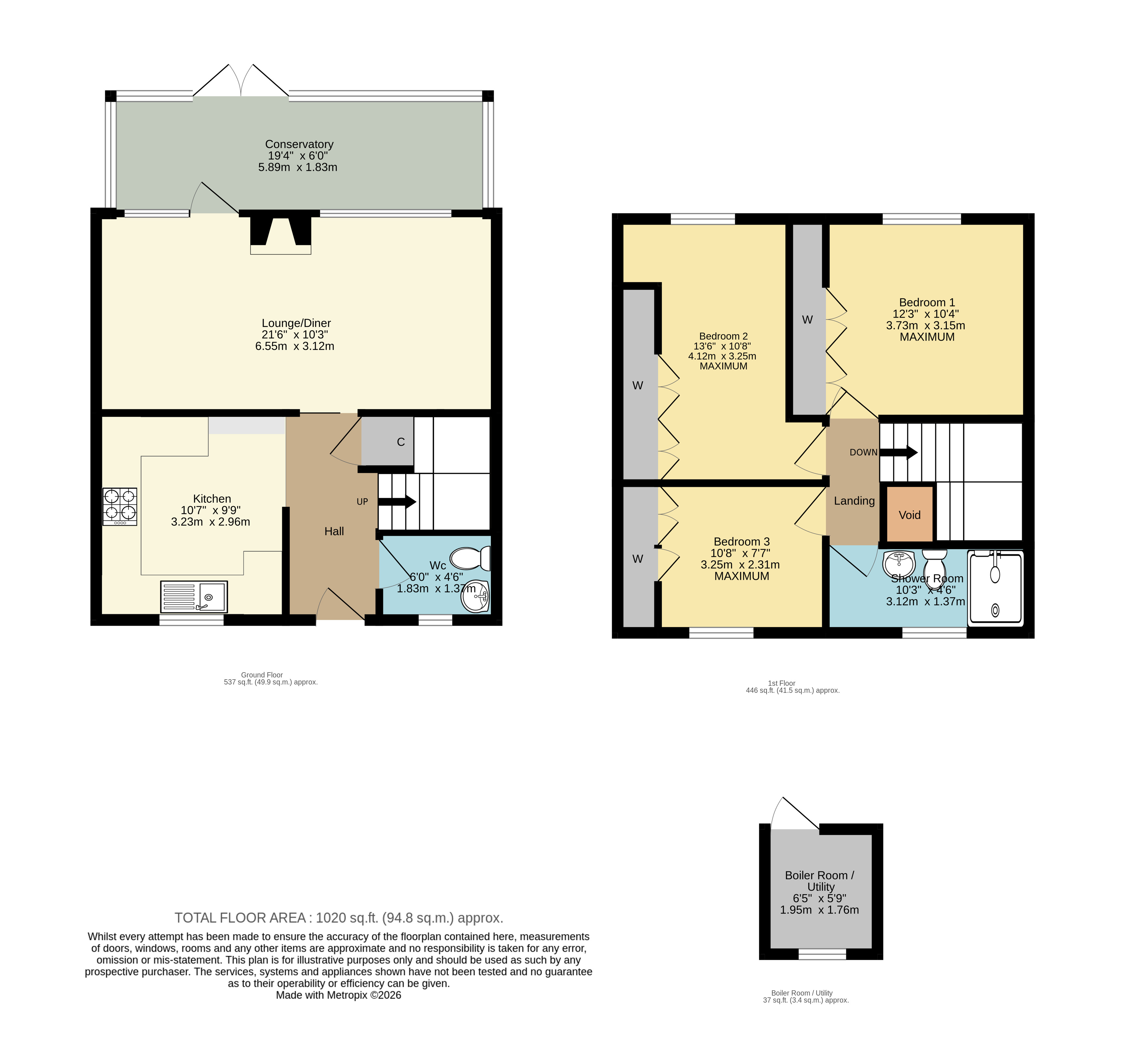 6, The Croft, Little Snoring floorplan