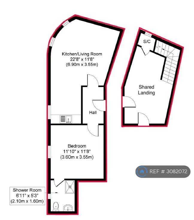 Penton St, Sheffield floorplan