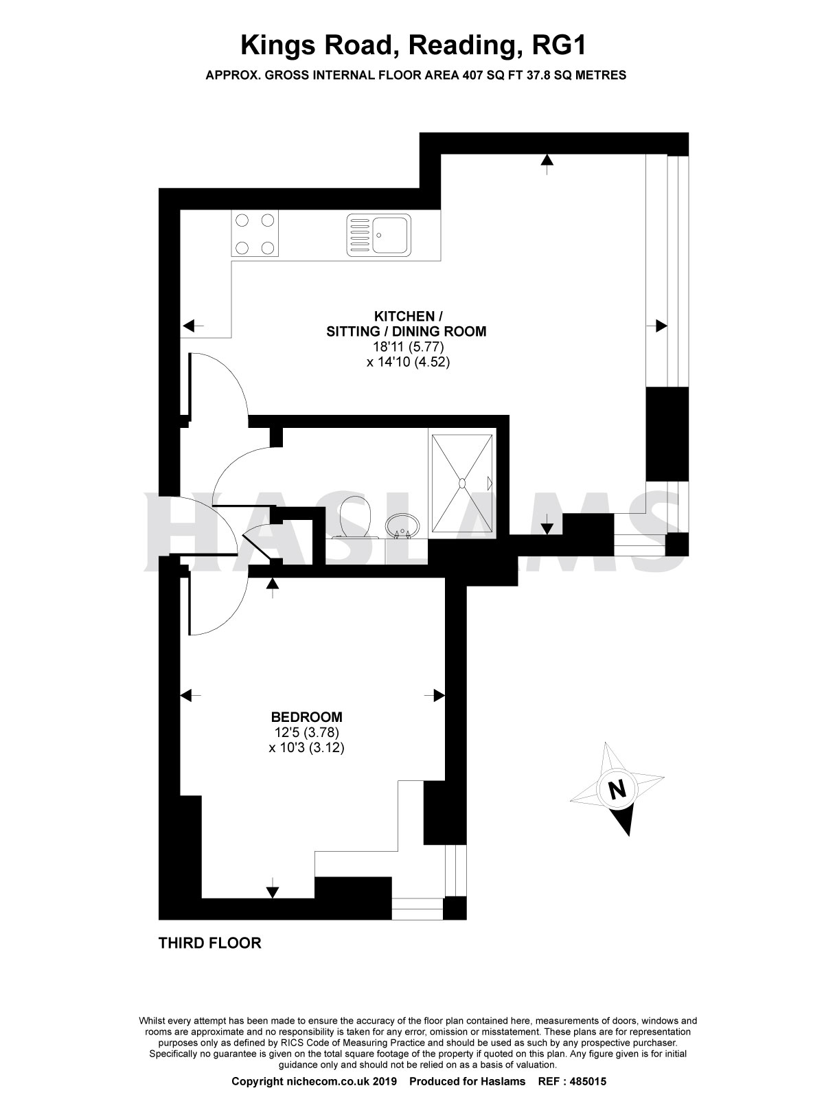 1 Bedrooms Flat for sale in Kings Road, Reading RG1