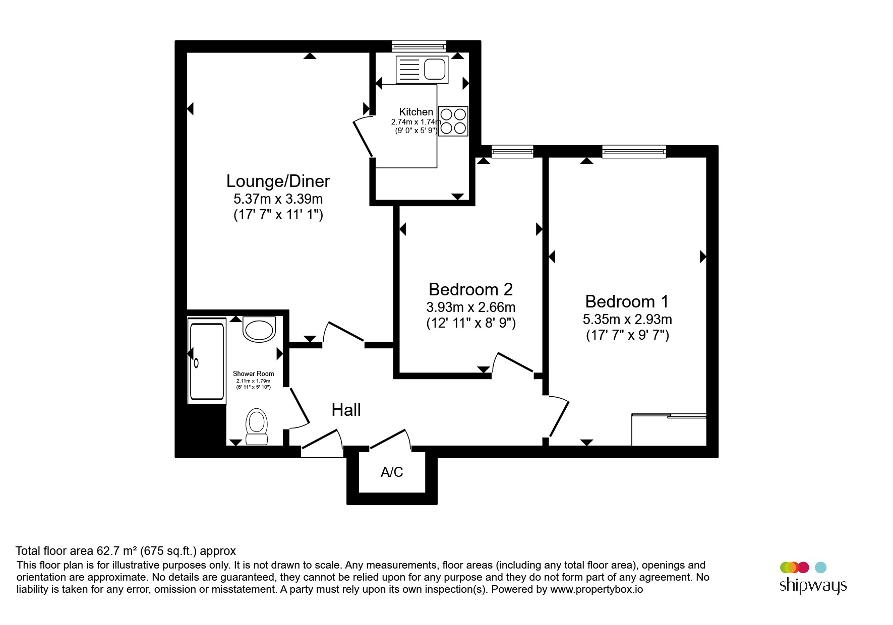 Flat 39, Ross Court, Curie Close, RUGBY floorplan