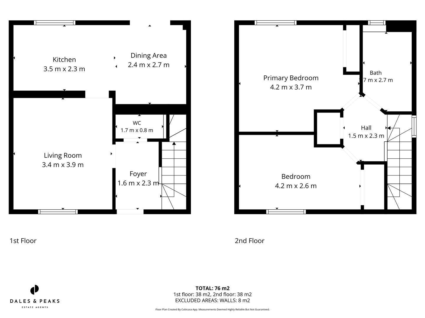 Morledge, Matlock floorplan