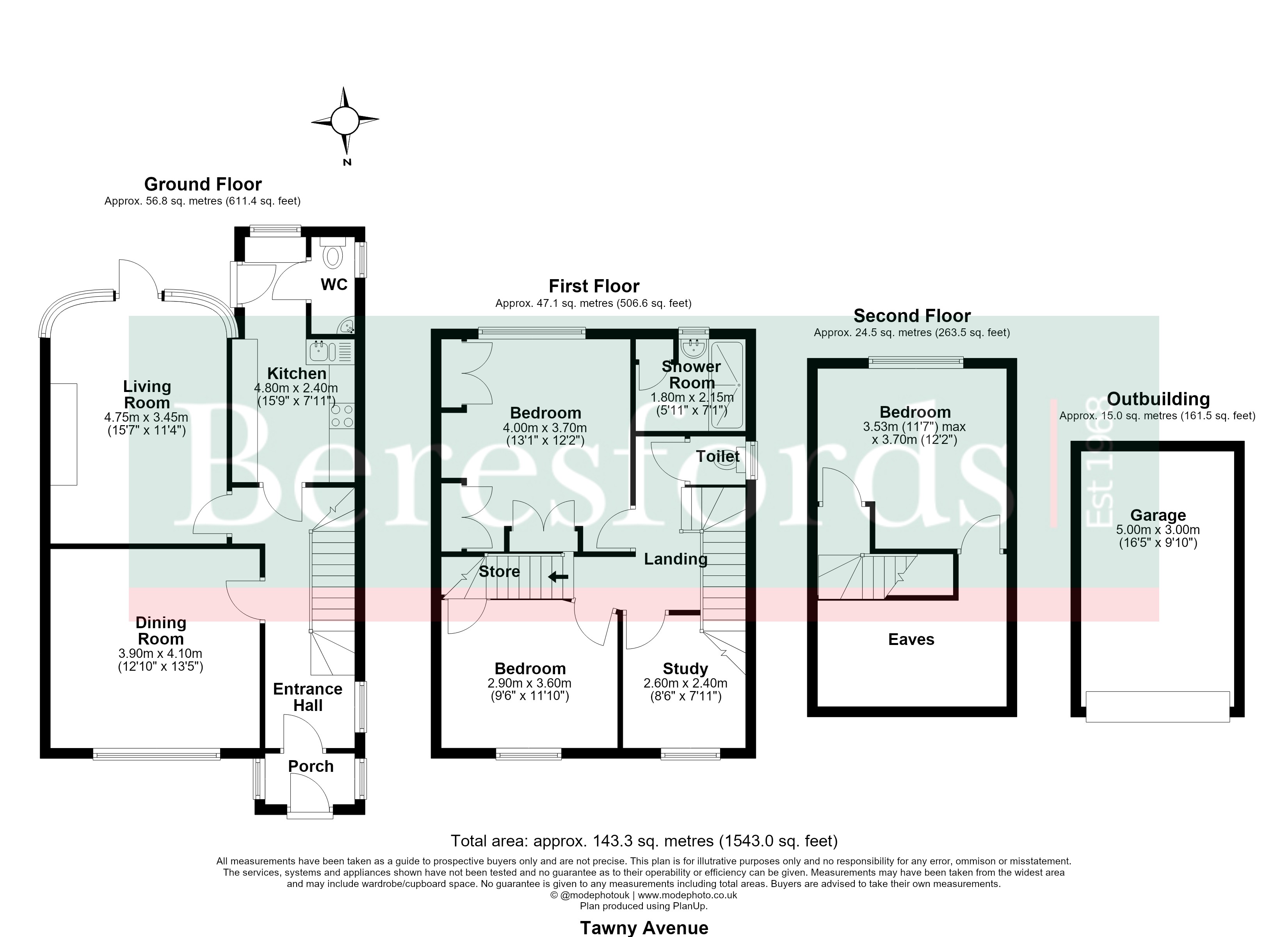 51, Tawny Avenue, Upminster floorplan