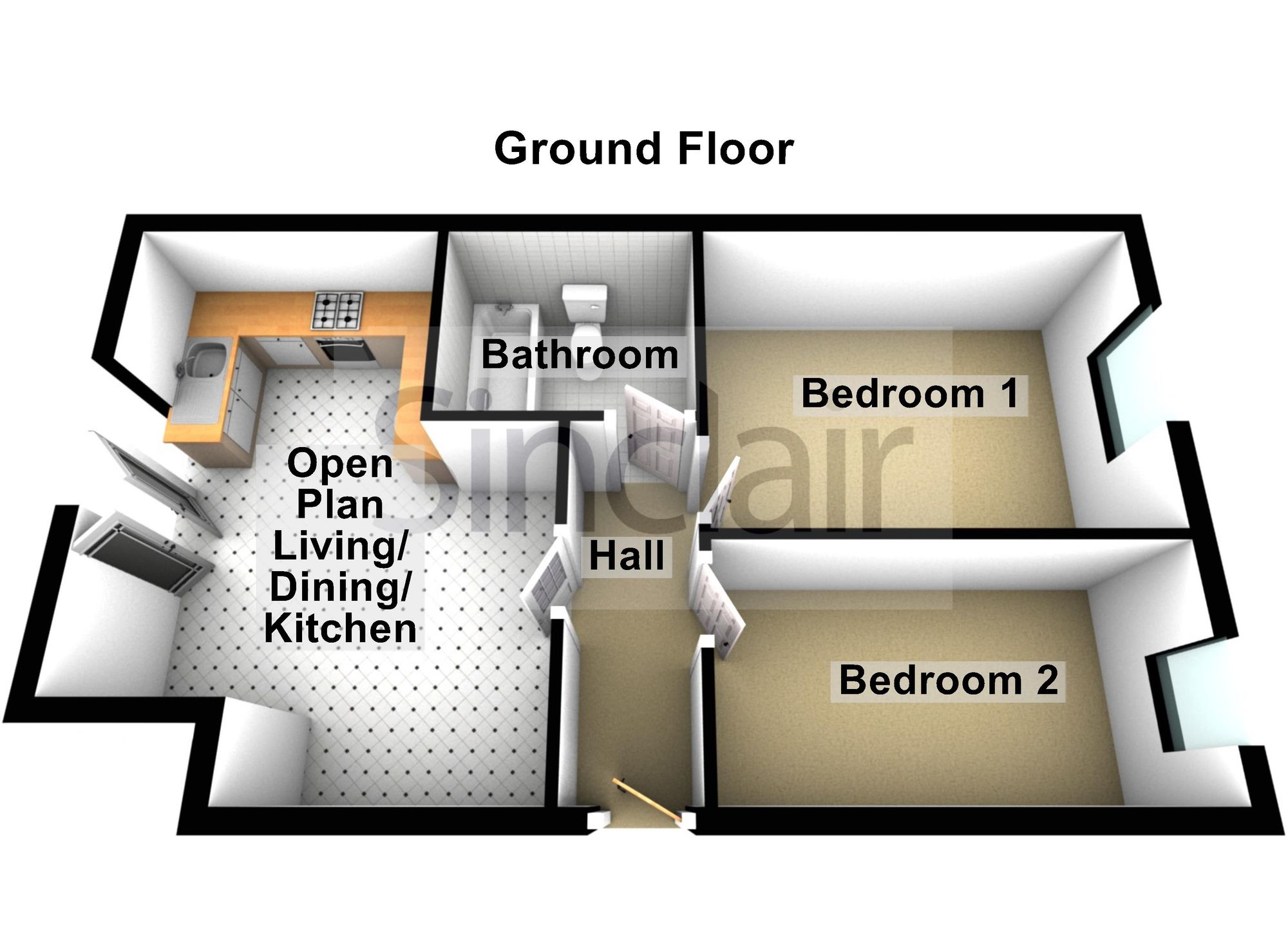 Apt 6 12 Jordean Court, Sileby floorplan