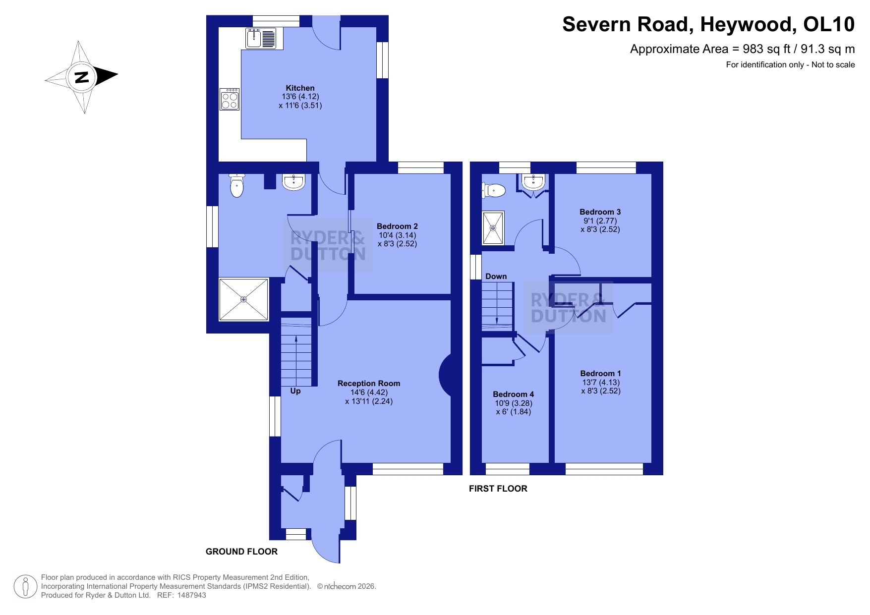 63, Severn Road, Greater Manchester floorplan
