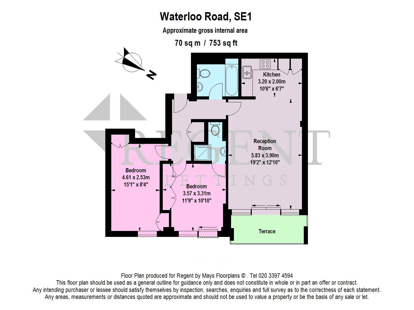 2 Bedrooms Flat to rent in Millennium Court, Waterloo Road SE1