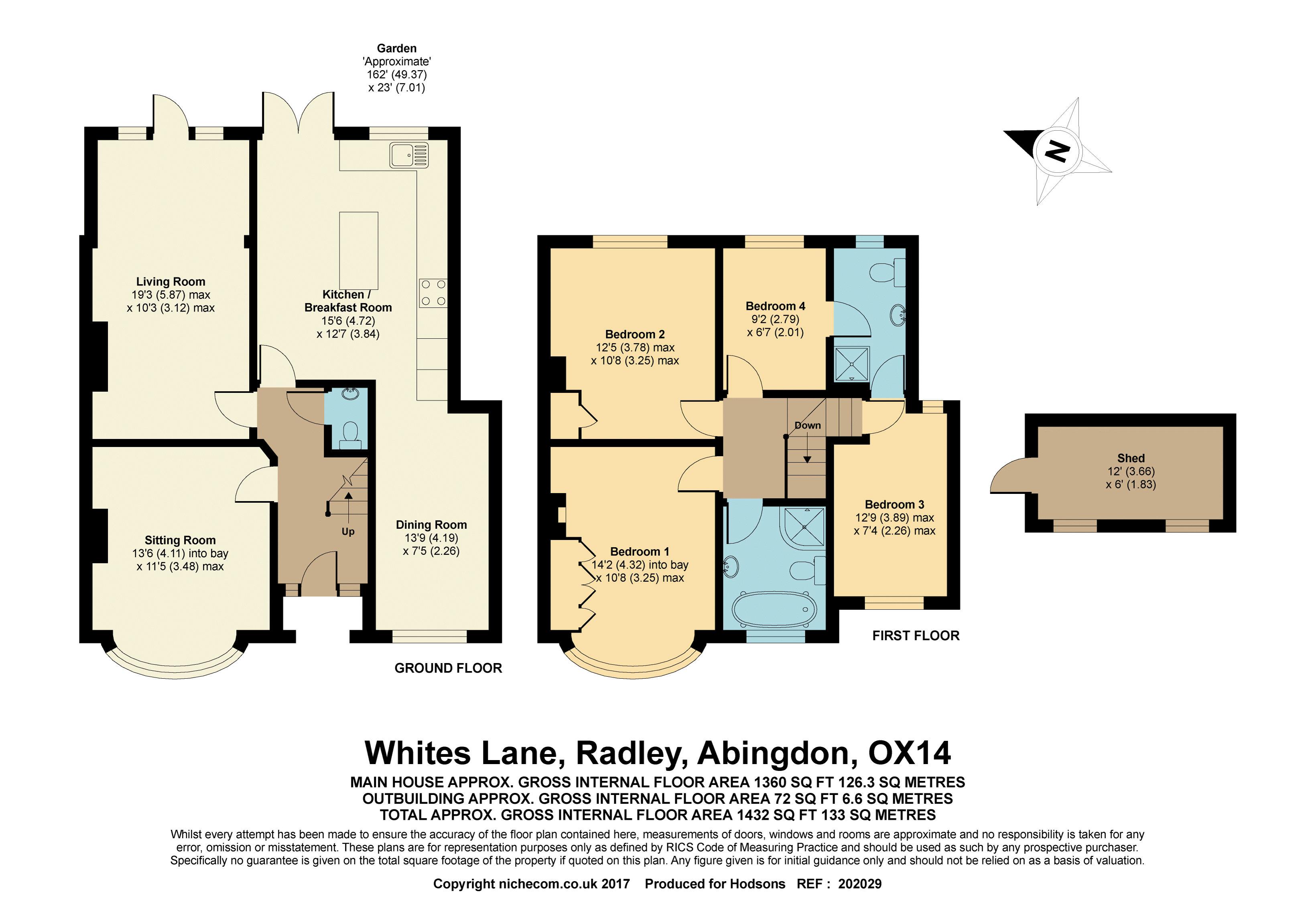 4 Bedrooms Semi-detached house for sale in Whites Lane, Radley, Abingdon OX14