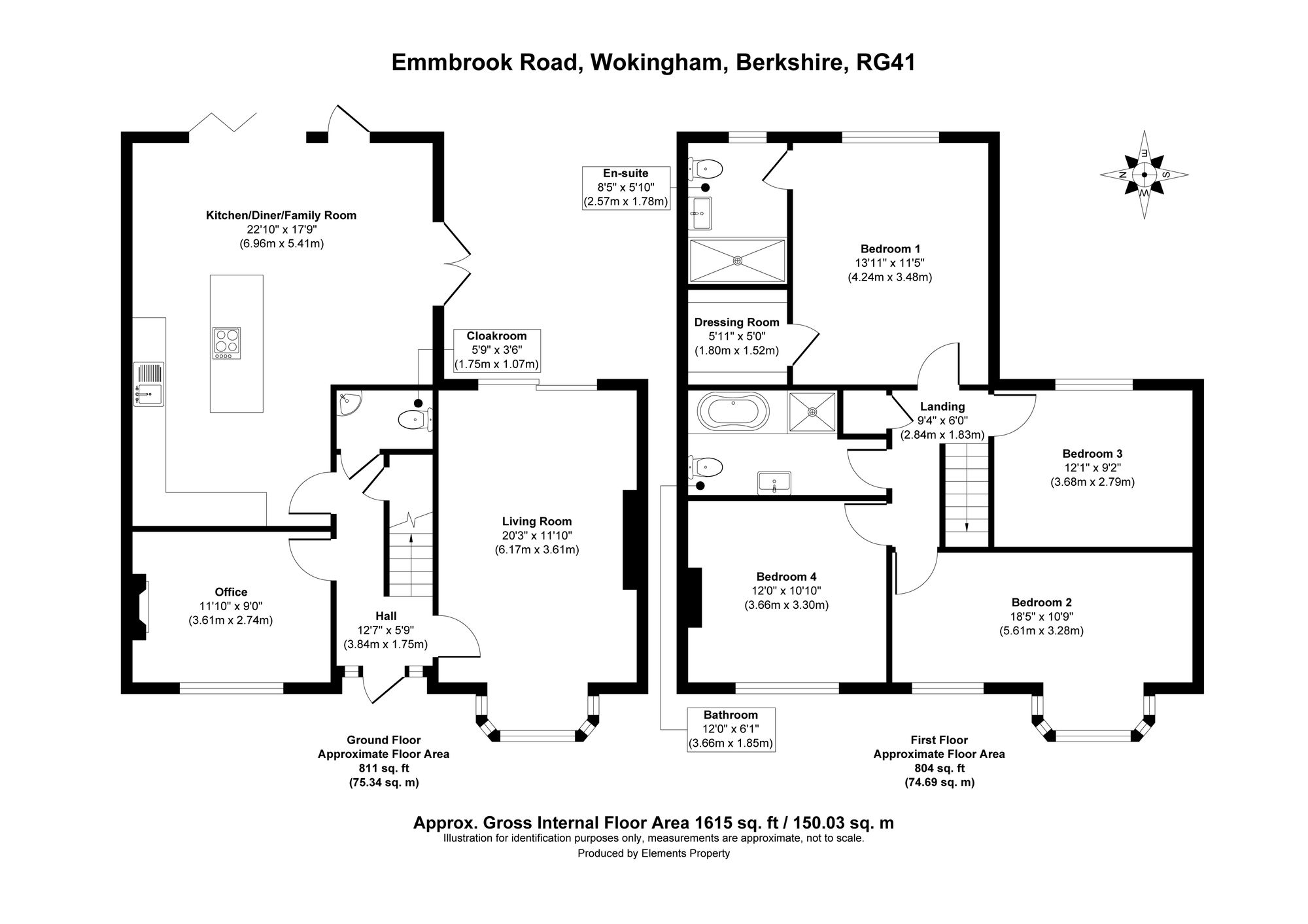 21 Emmbrook Road, Wokingham floorplan