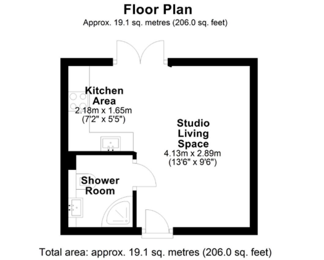 Flat 5, 21a Union Road, Cambridge floorplan