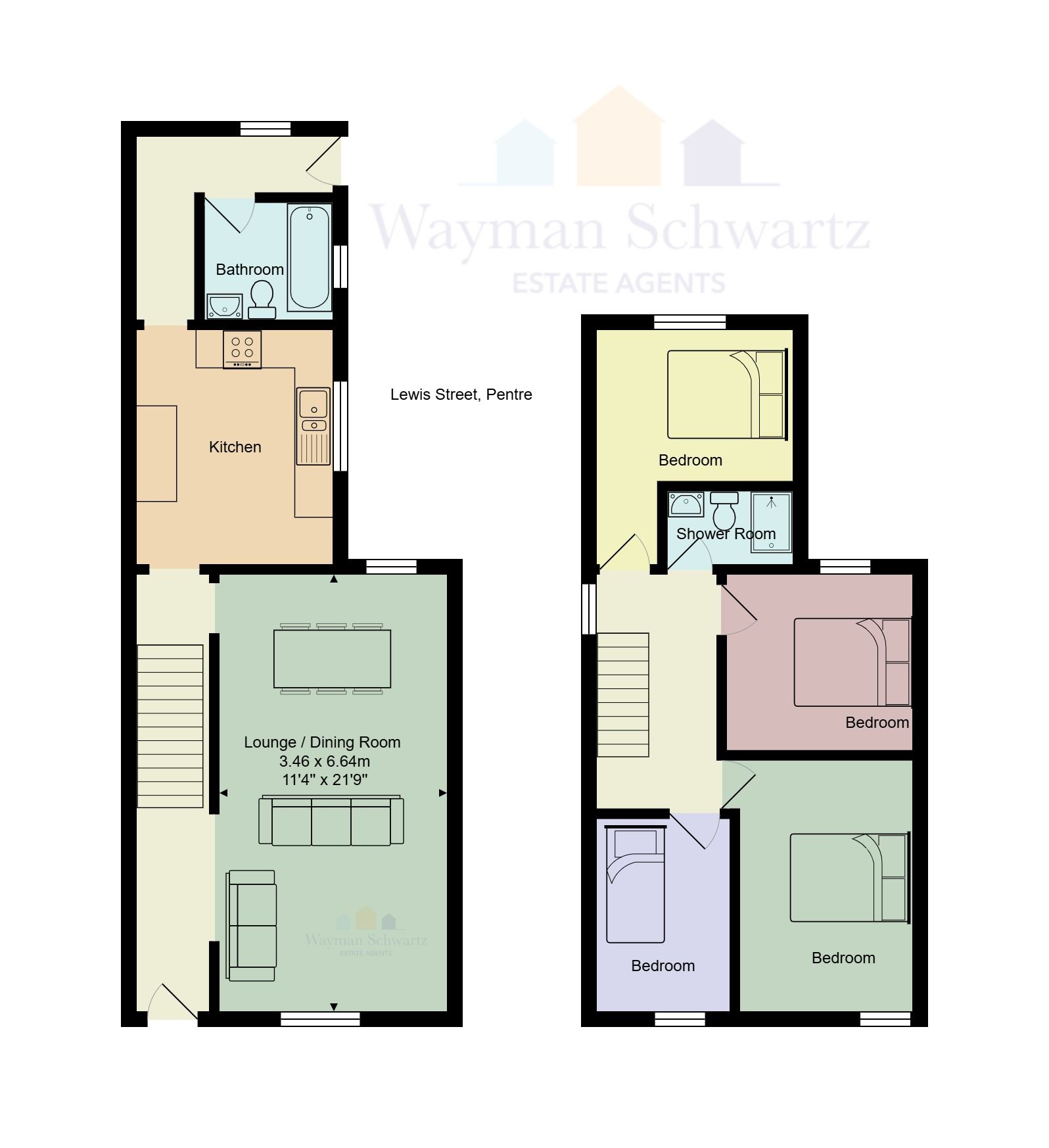 29 Lewis Street, Pentre floorplan