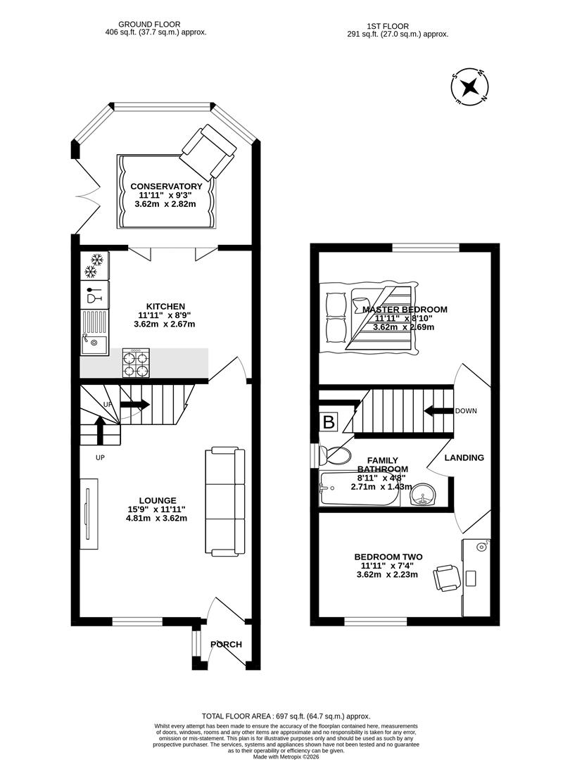 69, Longbrook Avenue, Preston floorplan