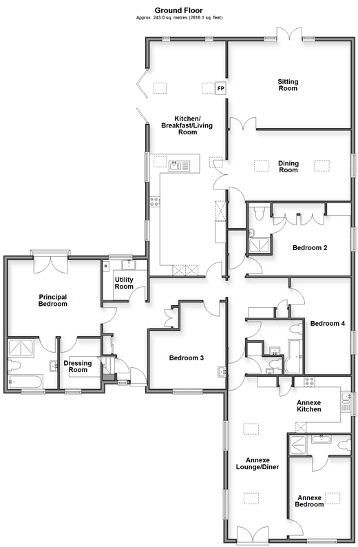 New Road Eythorne, Dover floorplan