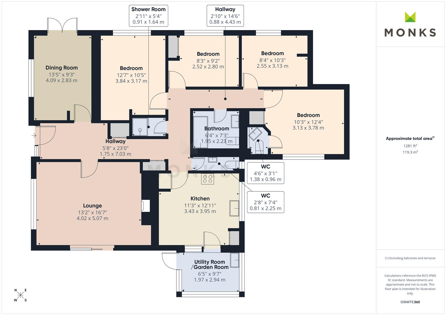 Oaklands, 49 Hazlitt Place, Shrewsbury floorplan