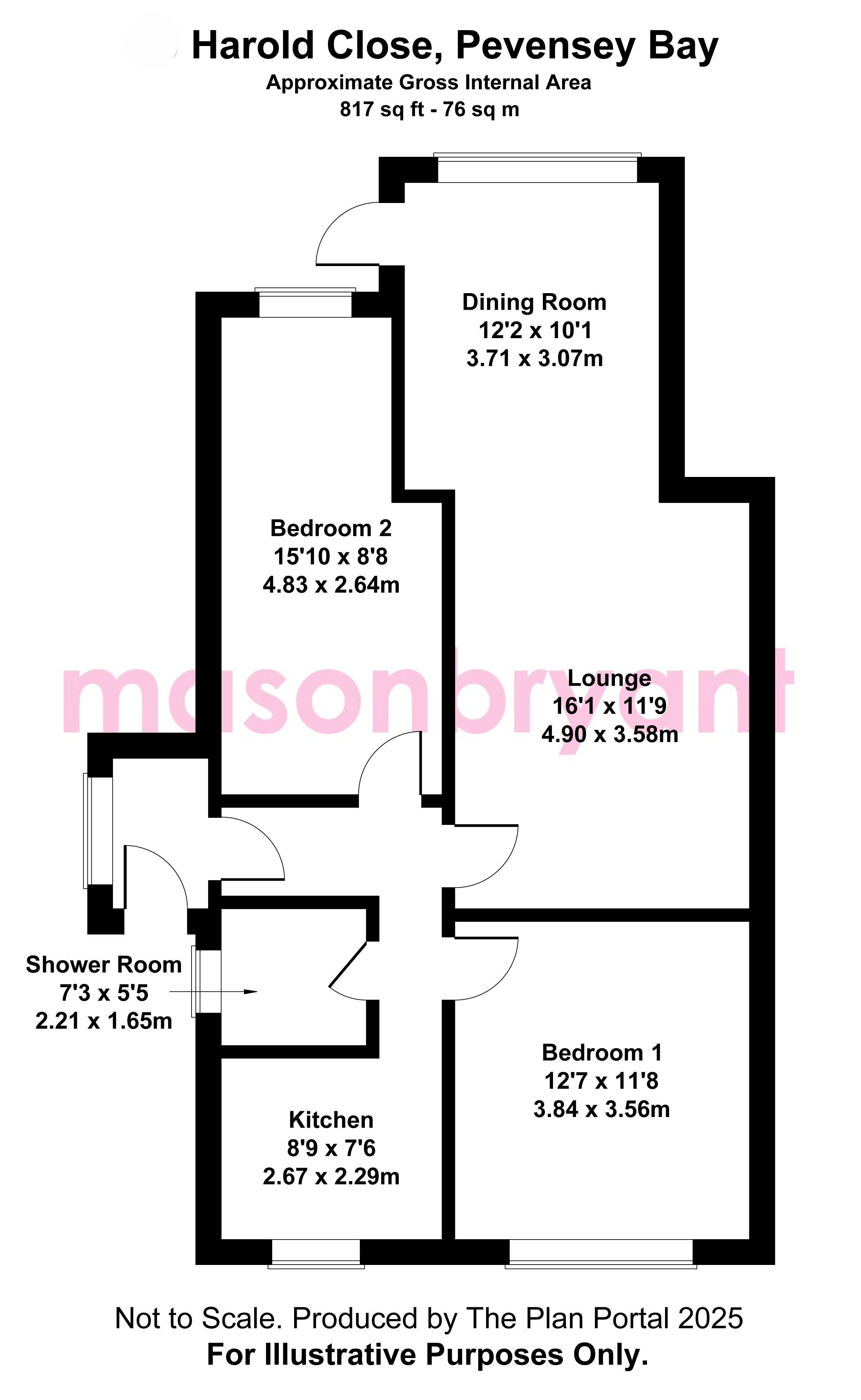 10, Harold Close, Pevensey Bay floorplan
