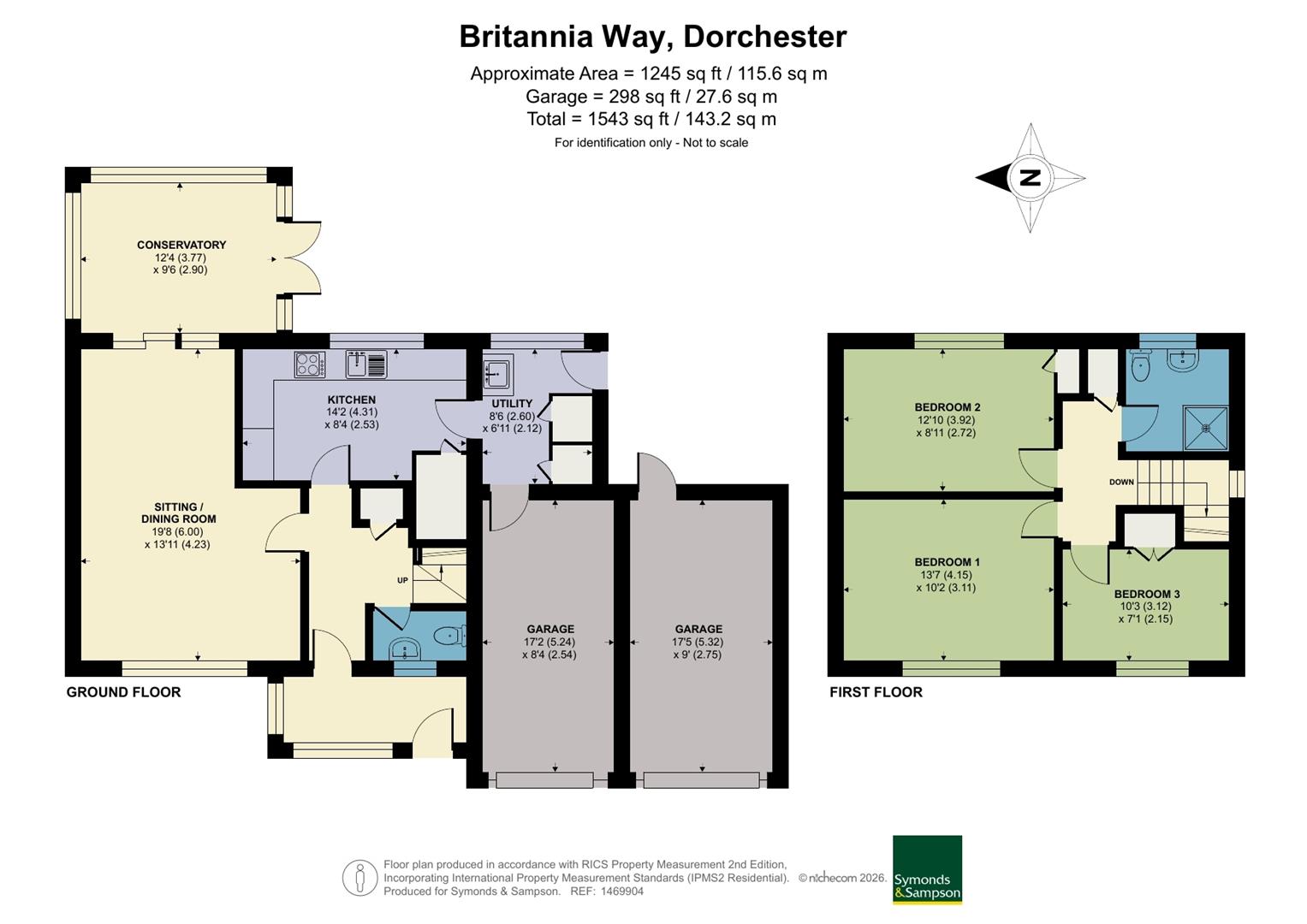 4, Britannia Way, Dorchester floorplan
