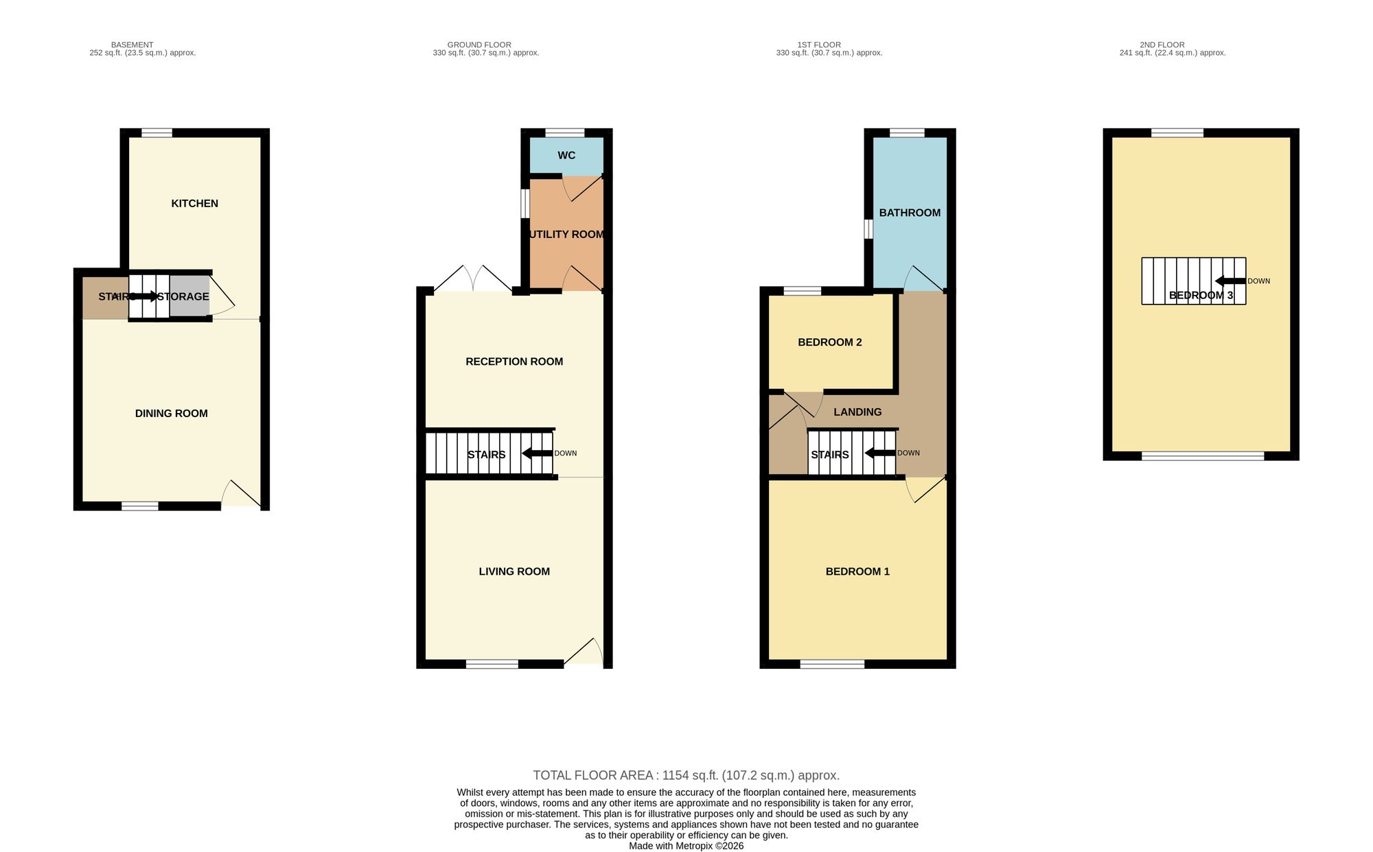 31 Castlegate, Scarborough floorplan