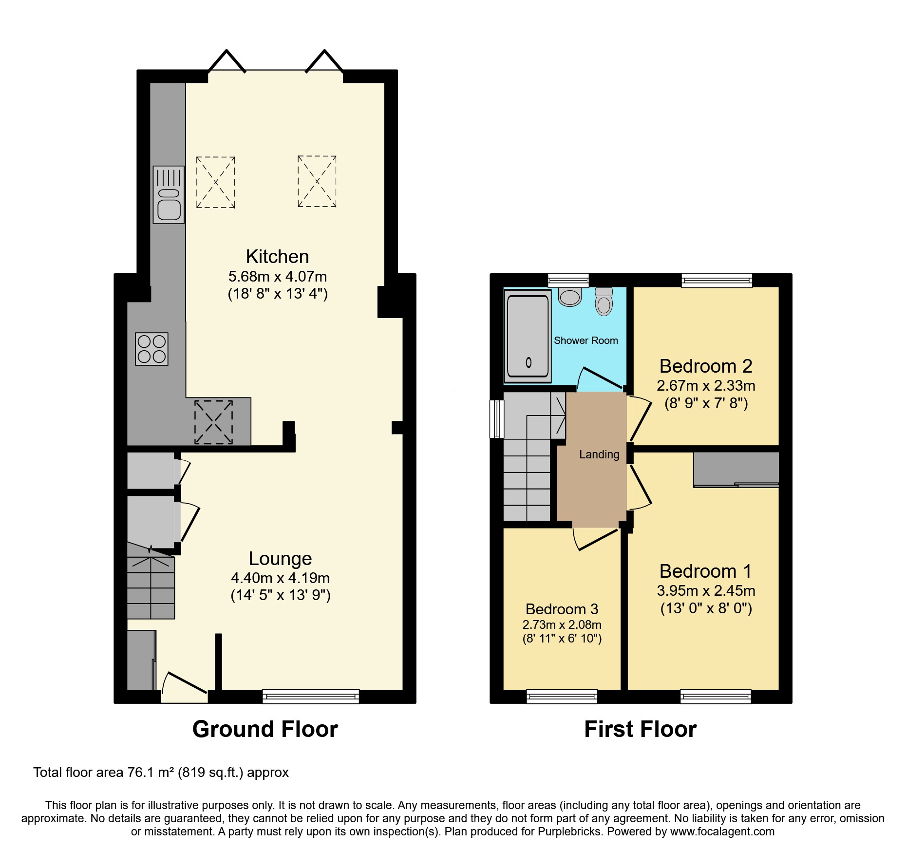 35, Chelmer Close, Taunton floorplan