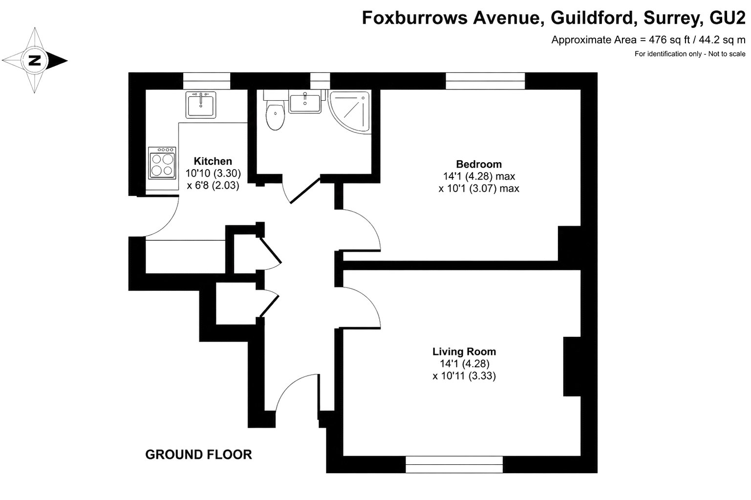 43, Foxburrows Avenue, Guildford floorplan