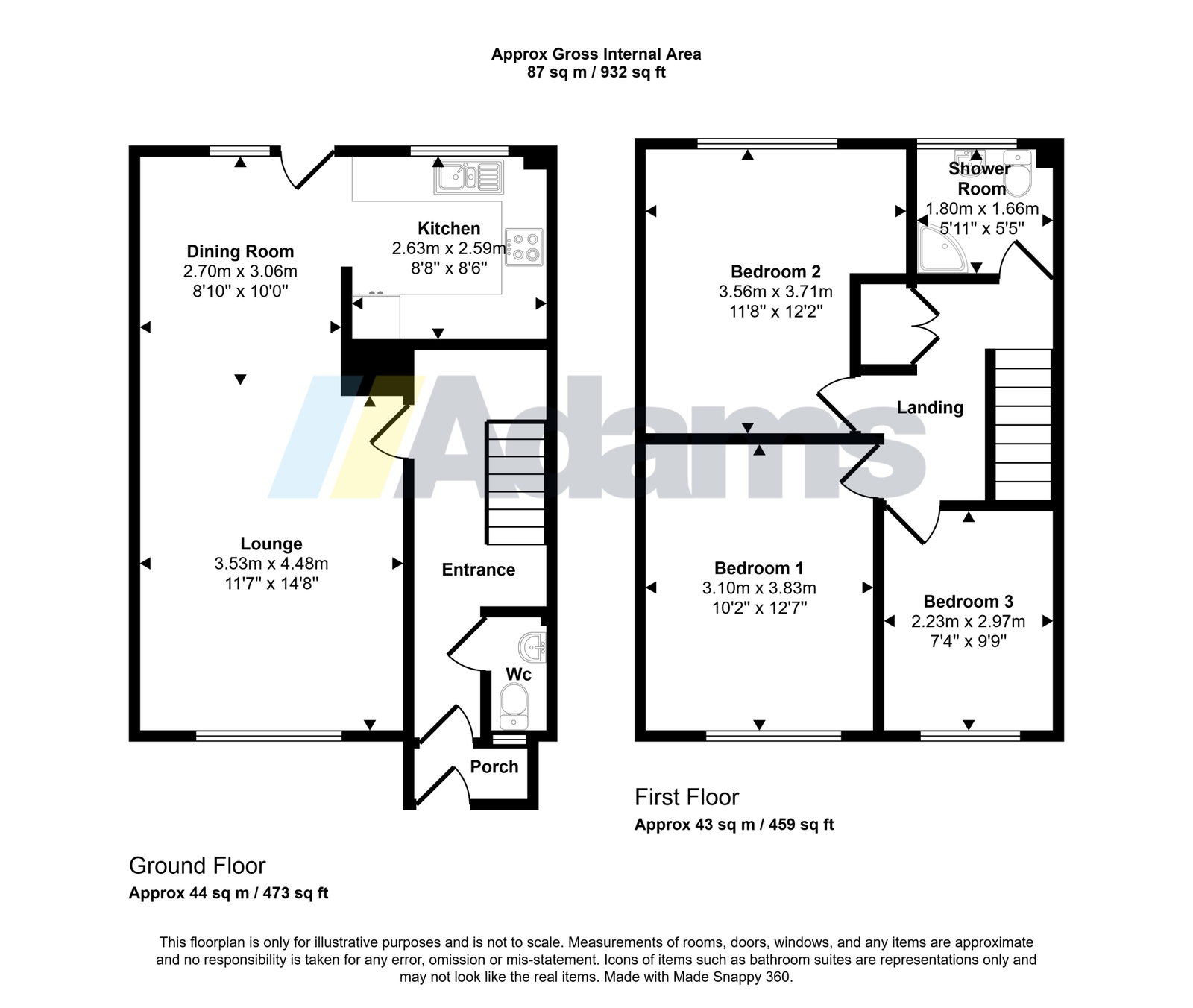 139, Dale Lane, Warrington floorplan