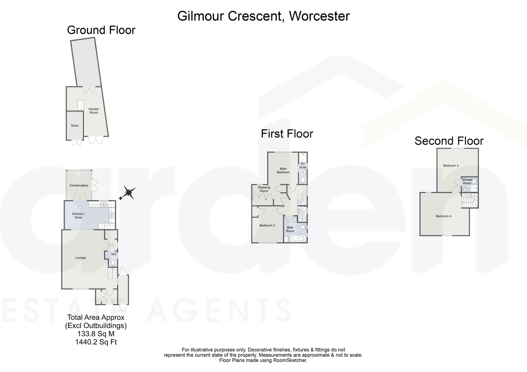 62 Gilmour Crescent, Worcester floorplan