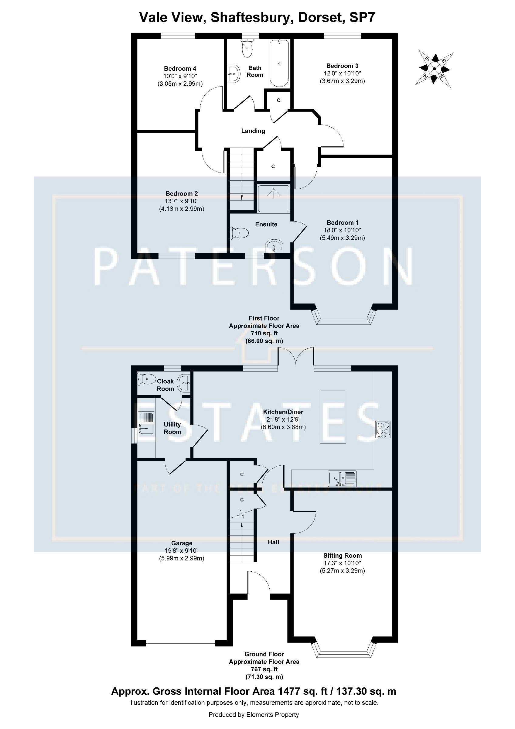 28 Vale View, Shaftesbury floorplan