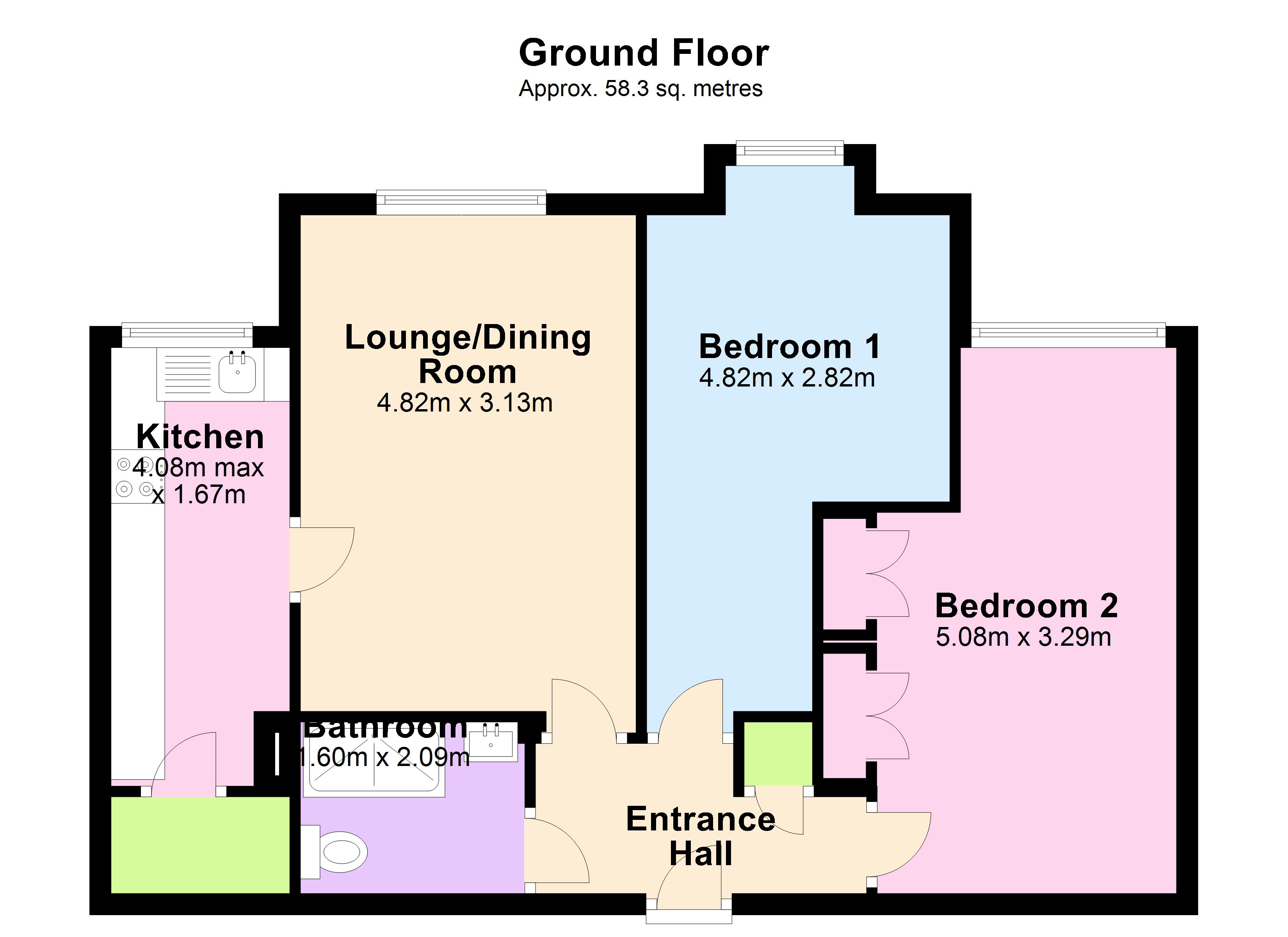 Nether Edge Road, Sheffield S7, 2 bedroom flat for sale 66211295