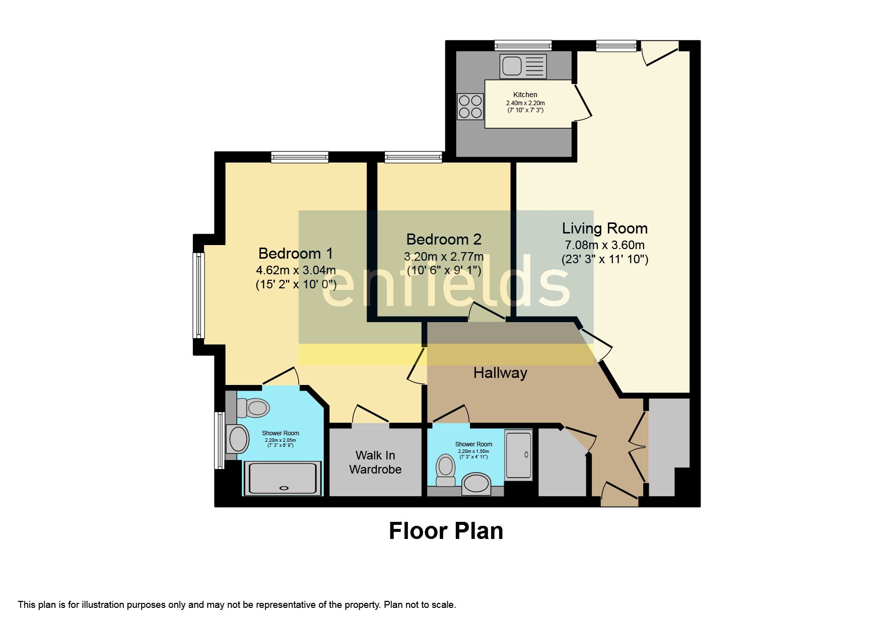 Glebe Court, Abbotswood Common Road, Romsey SO51, 2 bedroom flat for