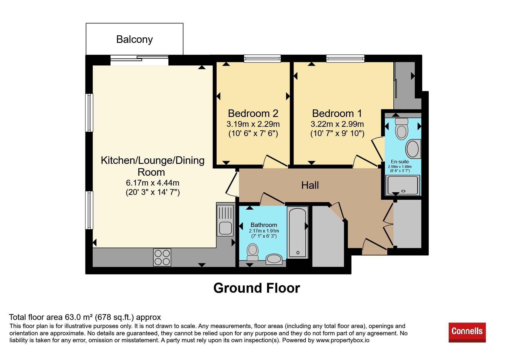 Apartment 2, Regent House, 2, Herald Gardens, Tunbridge Wells floorplan