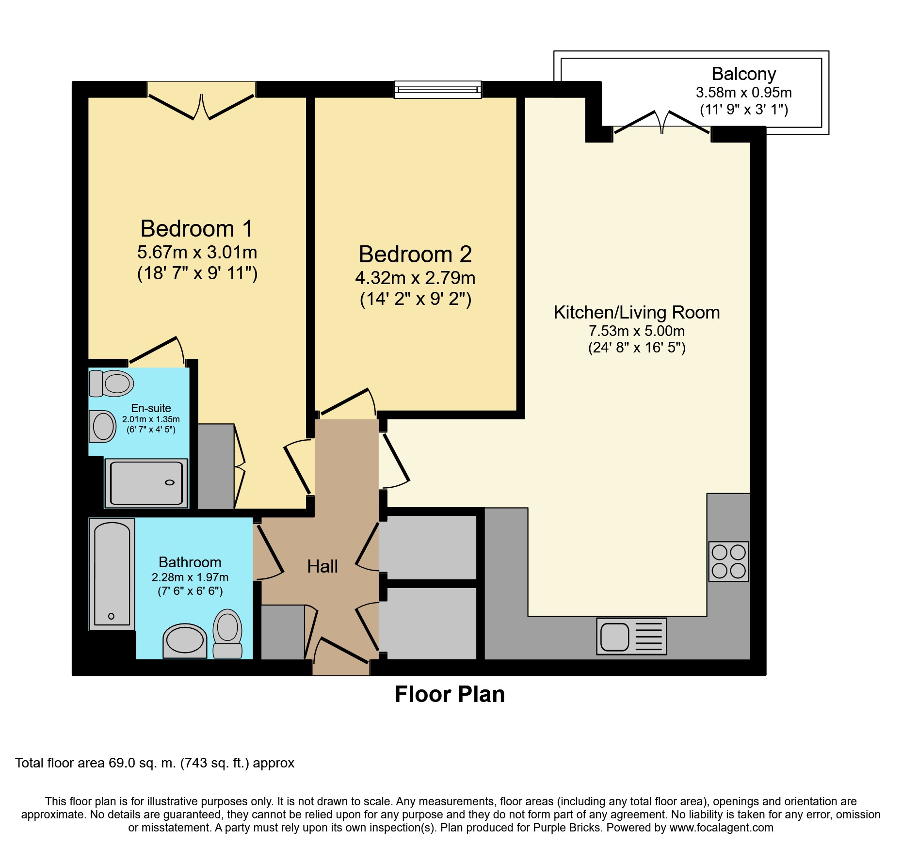2 Bedrooms Flat for sale in 163 Gideon Road, Battersea SW11