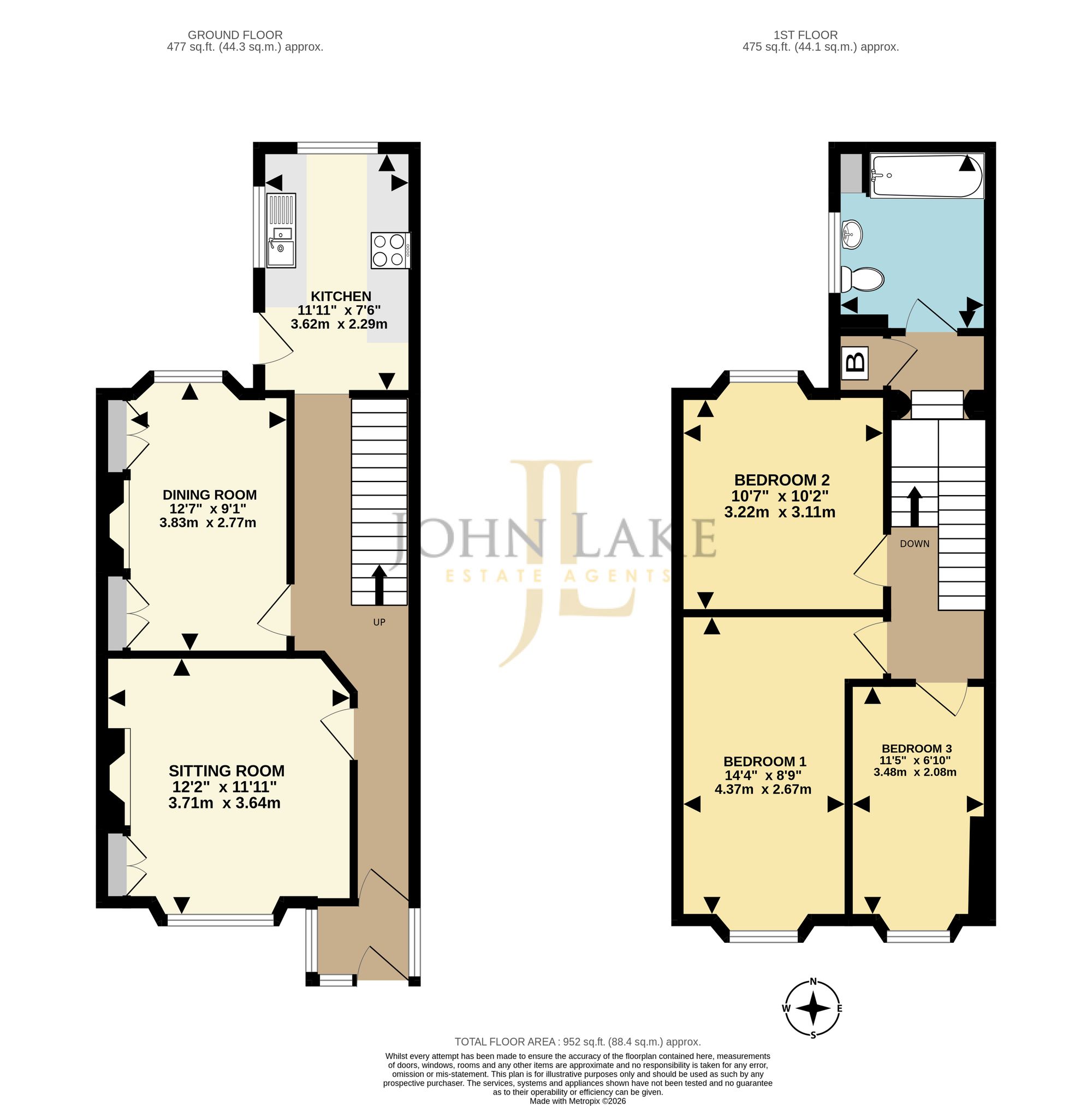 24 Upton Hill, Torquay floorplan