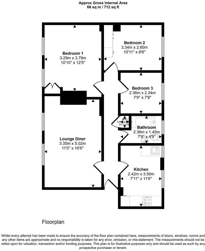 35, St. Gothard Road, London floorplan