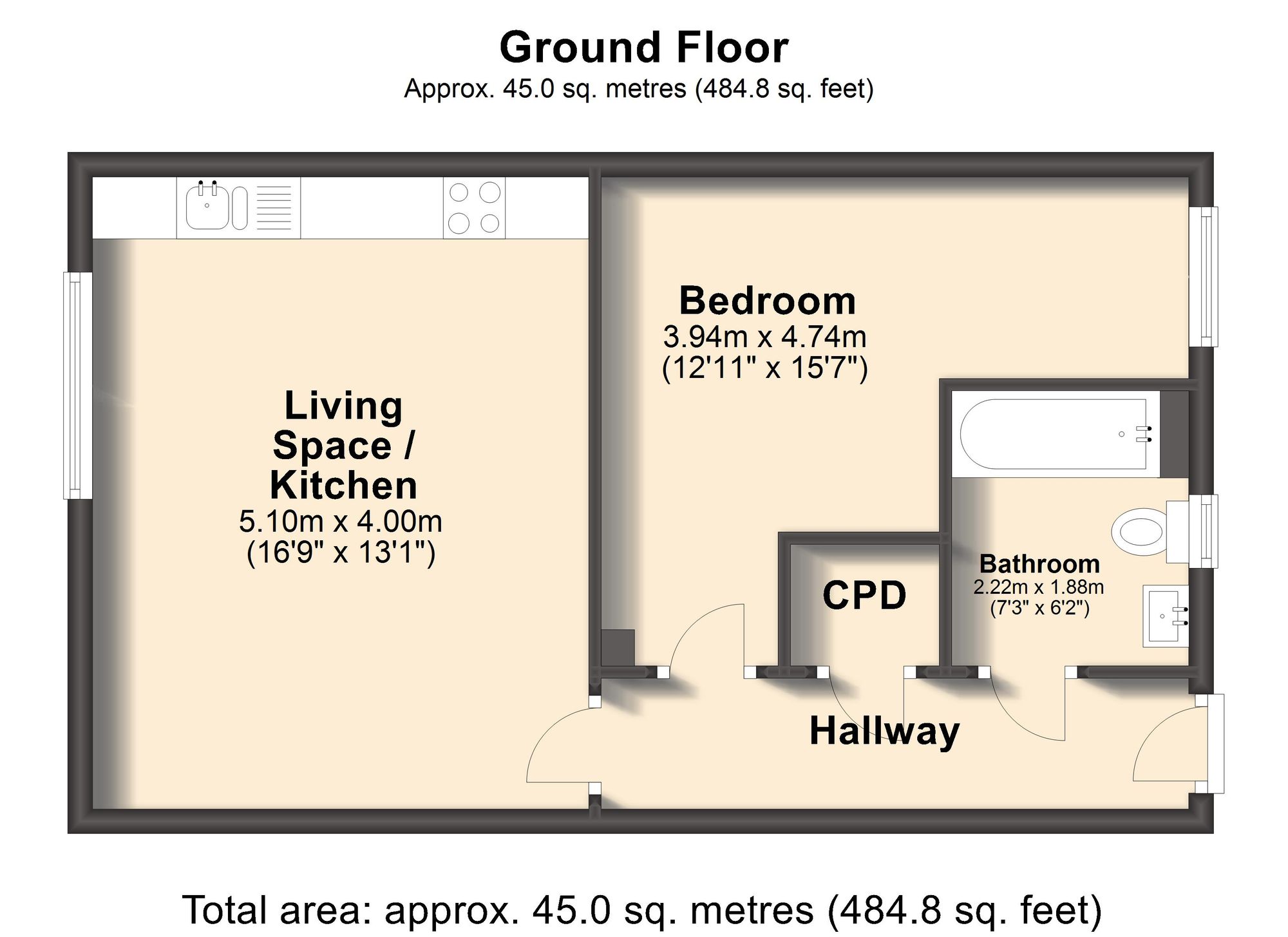 8 Newlyn Road, Sheffield floorplan