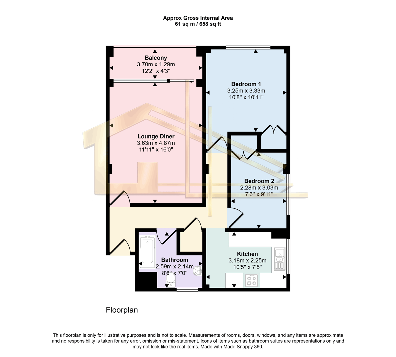 18 Wallington Towers, Sutton Place, Bexhill-on-Sea floorplan