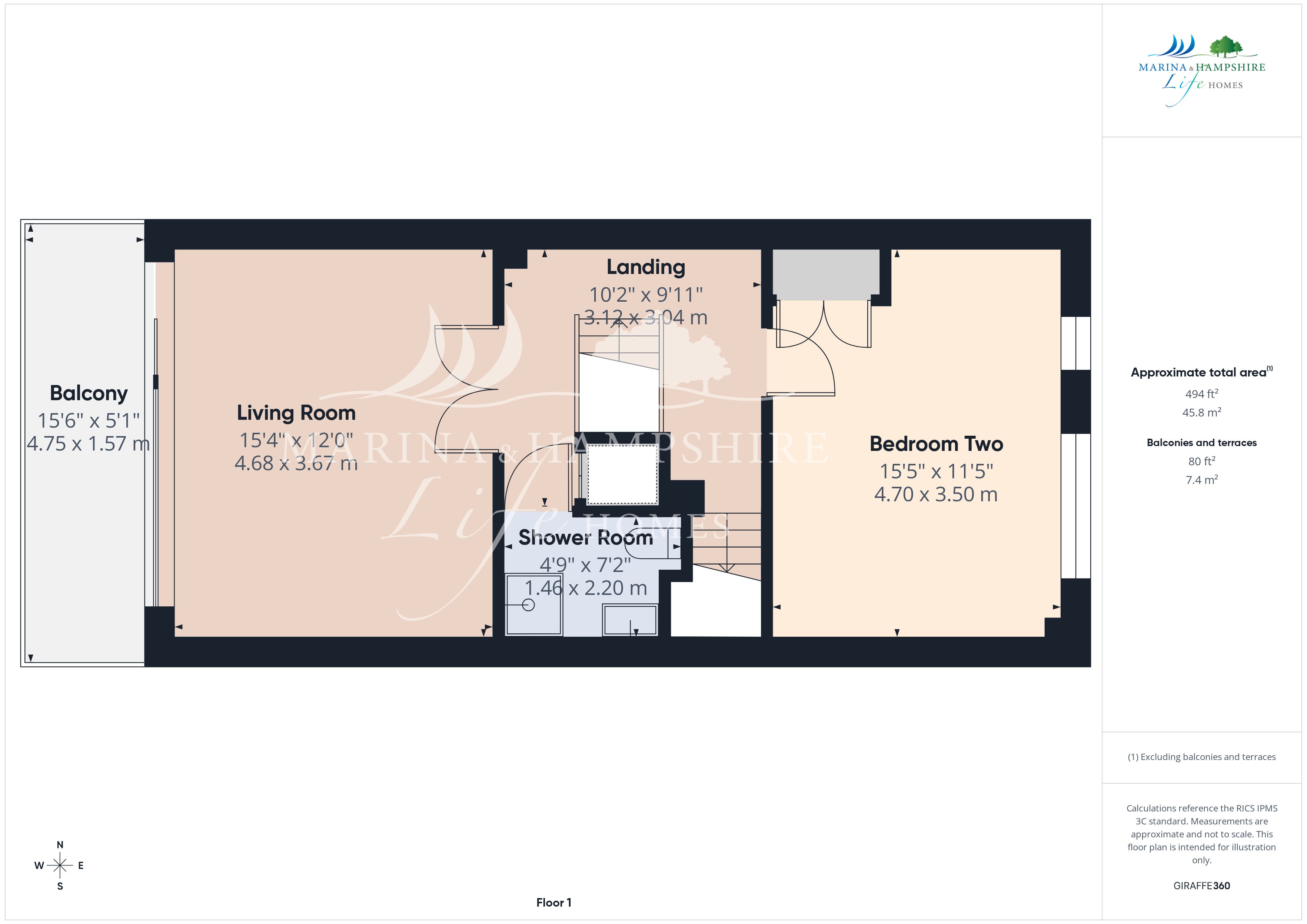 28, Carne Place, Portsmouth floorplan
