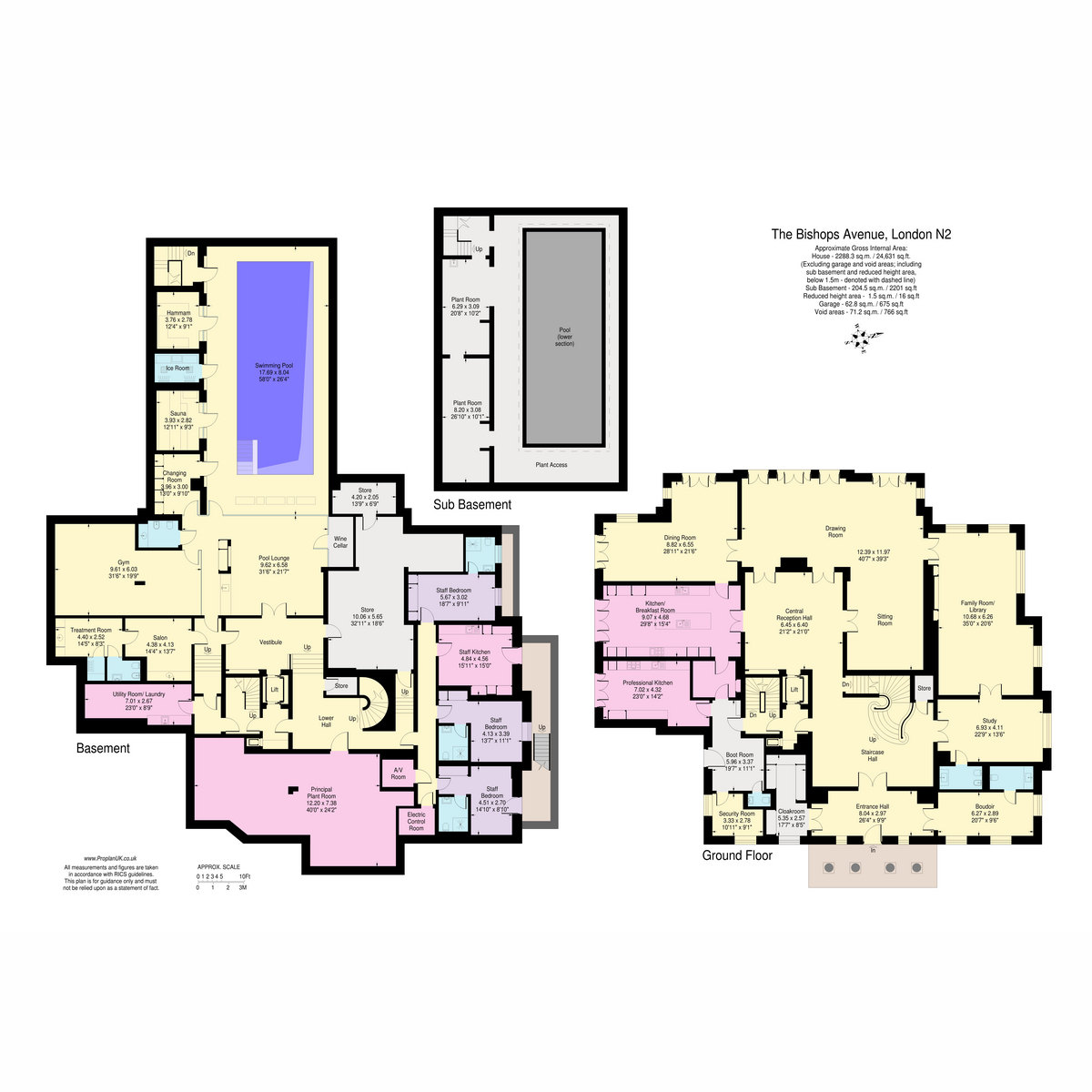 38, The Bishops Avenue, London floorplan