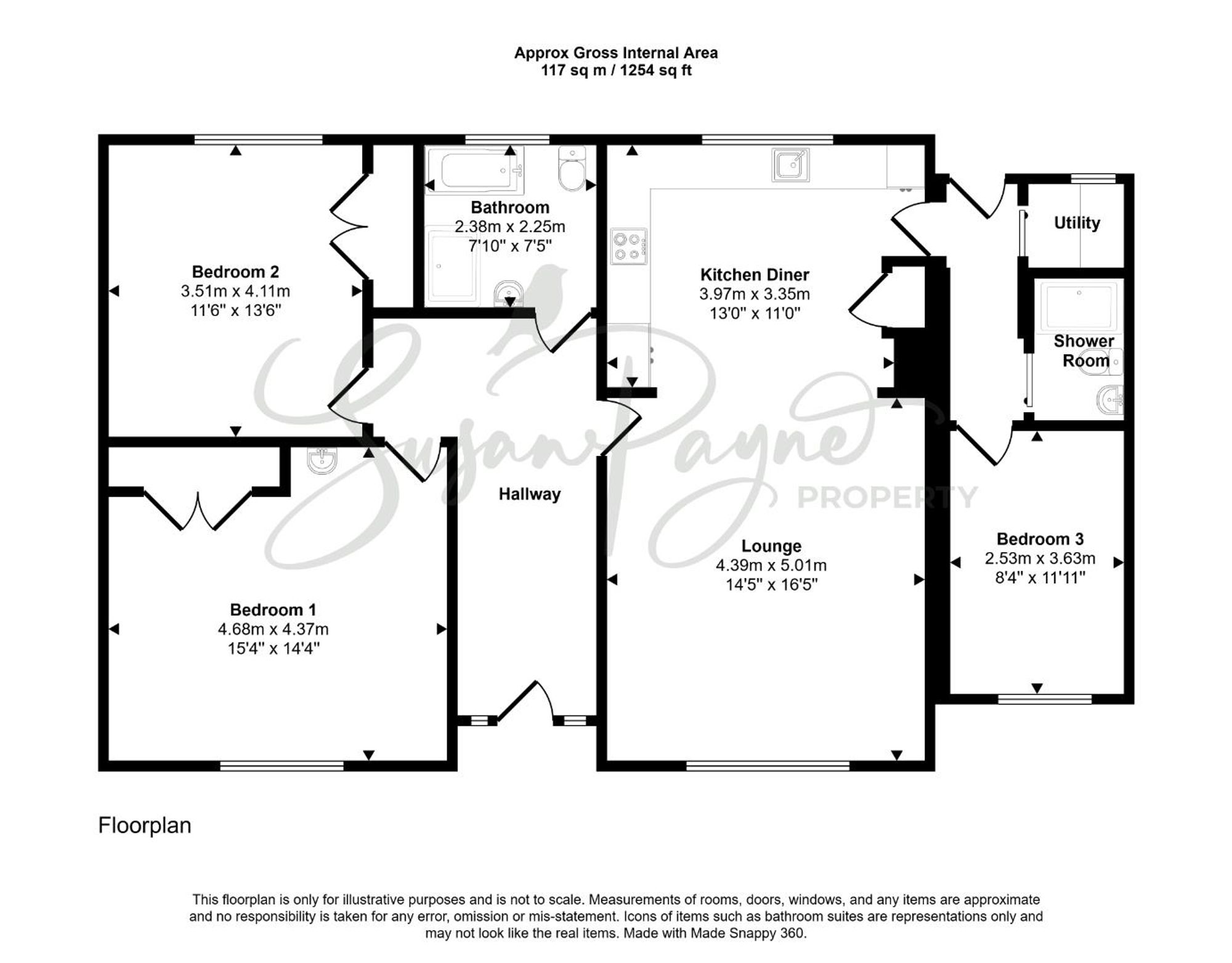 Larksrise Main Road, Newport floorplan