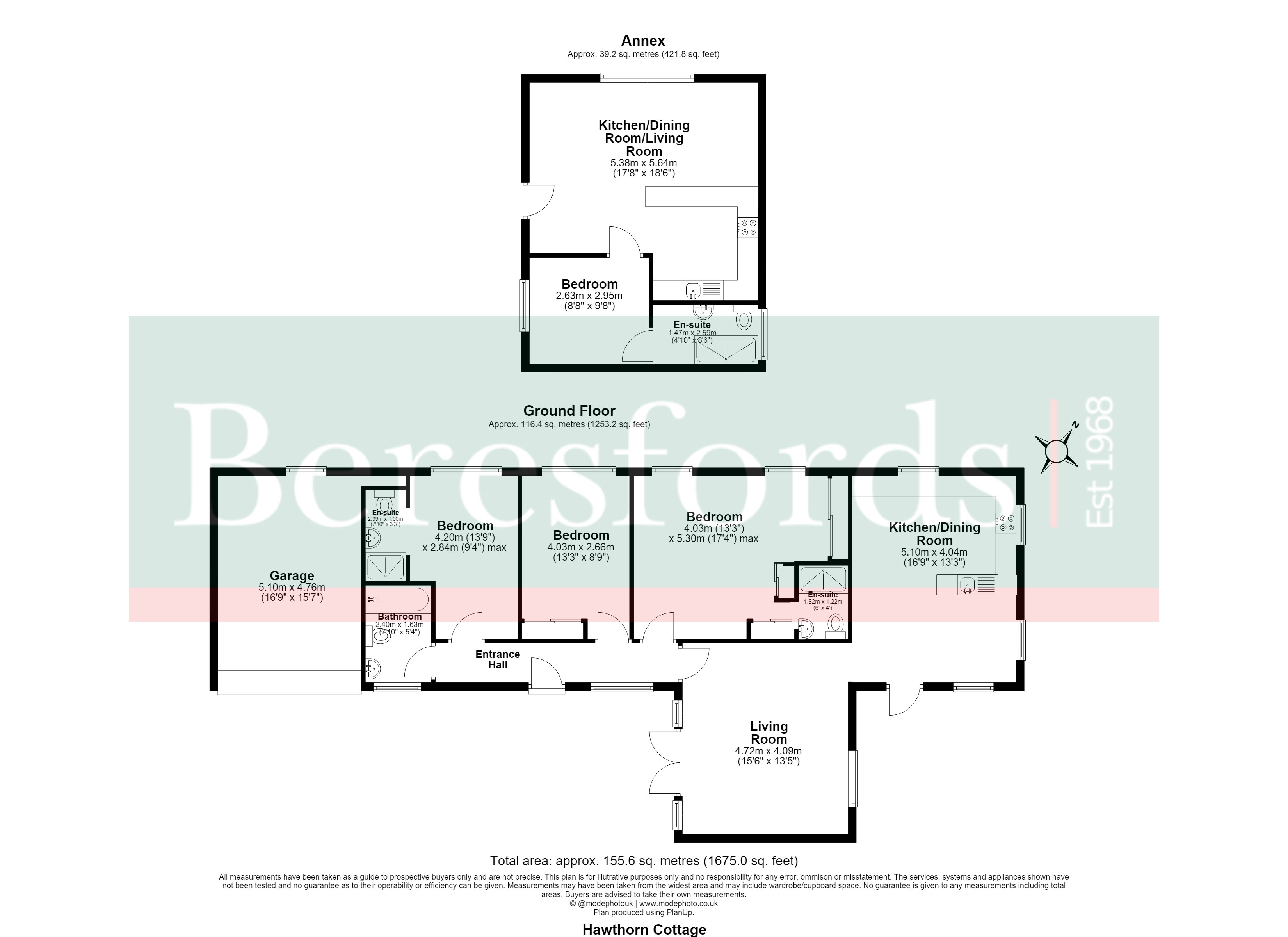 Hawthorn Cottage,, Skreens Park Road, Essex floorplan