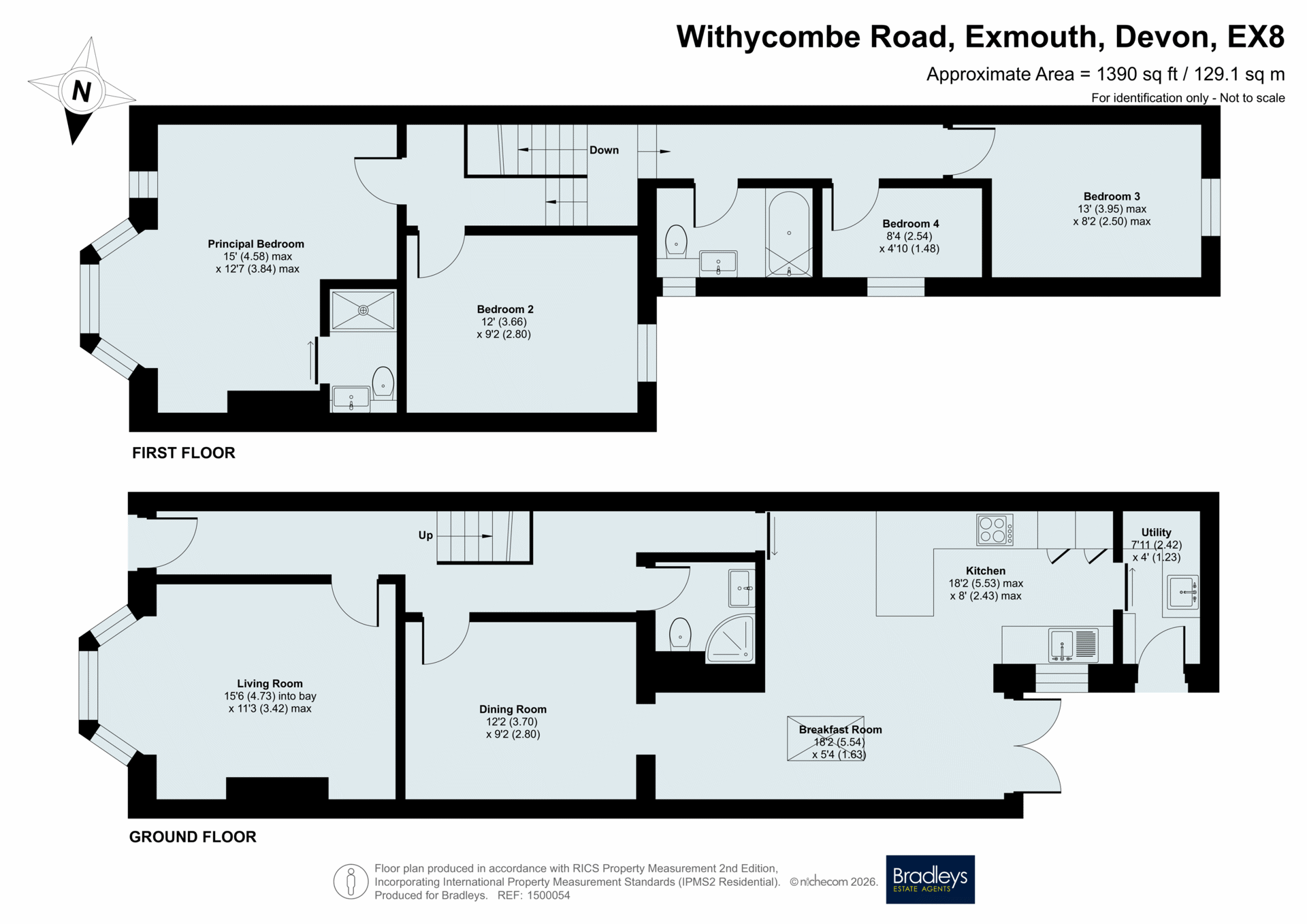 24 Withycombe Road, Exmouth Devon, Devon floorplan
