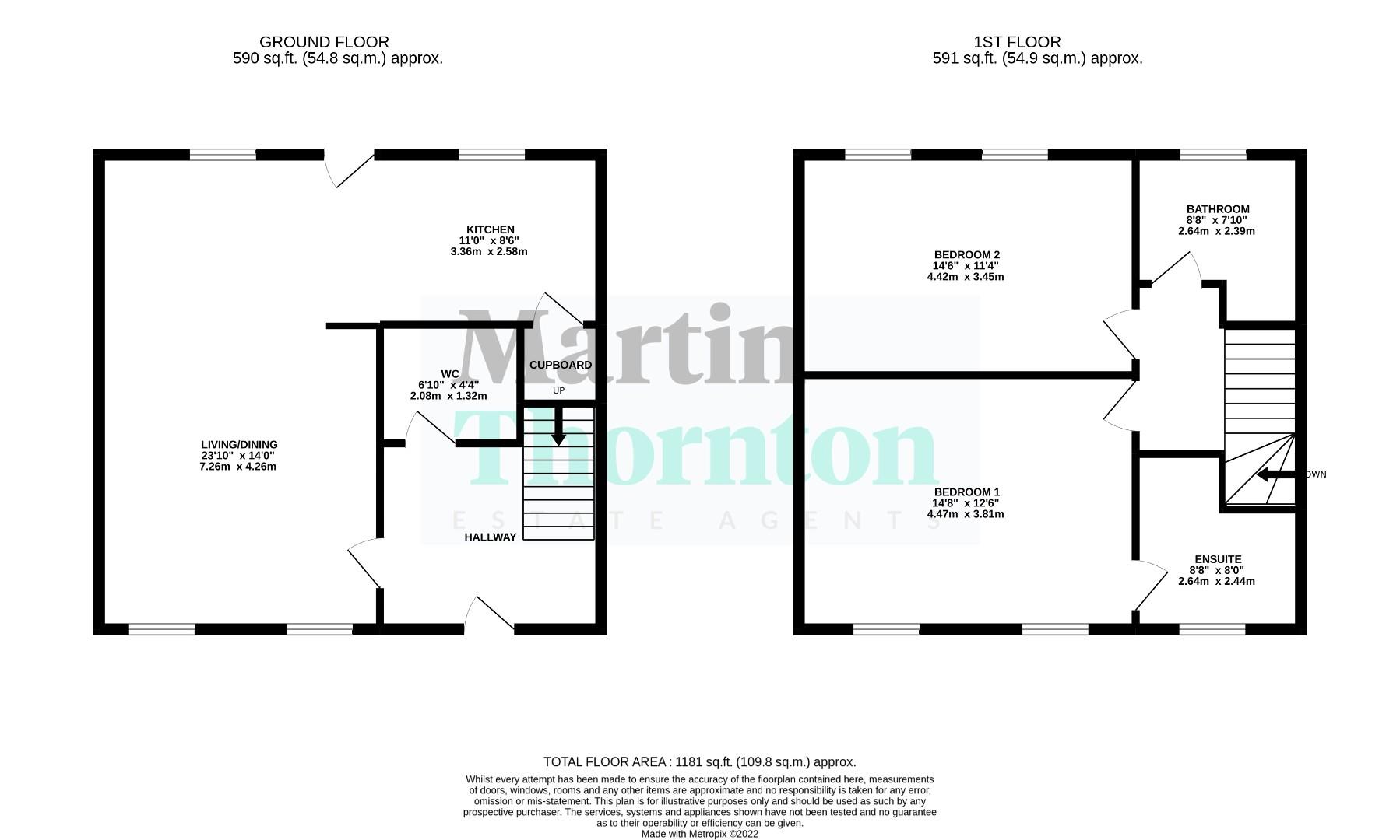2, Upper Mills View, Holmfirth floorplan