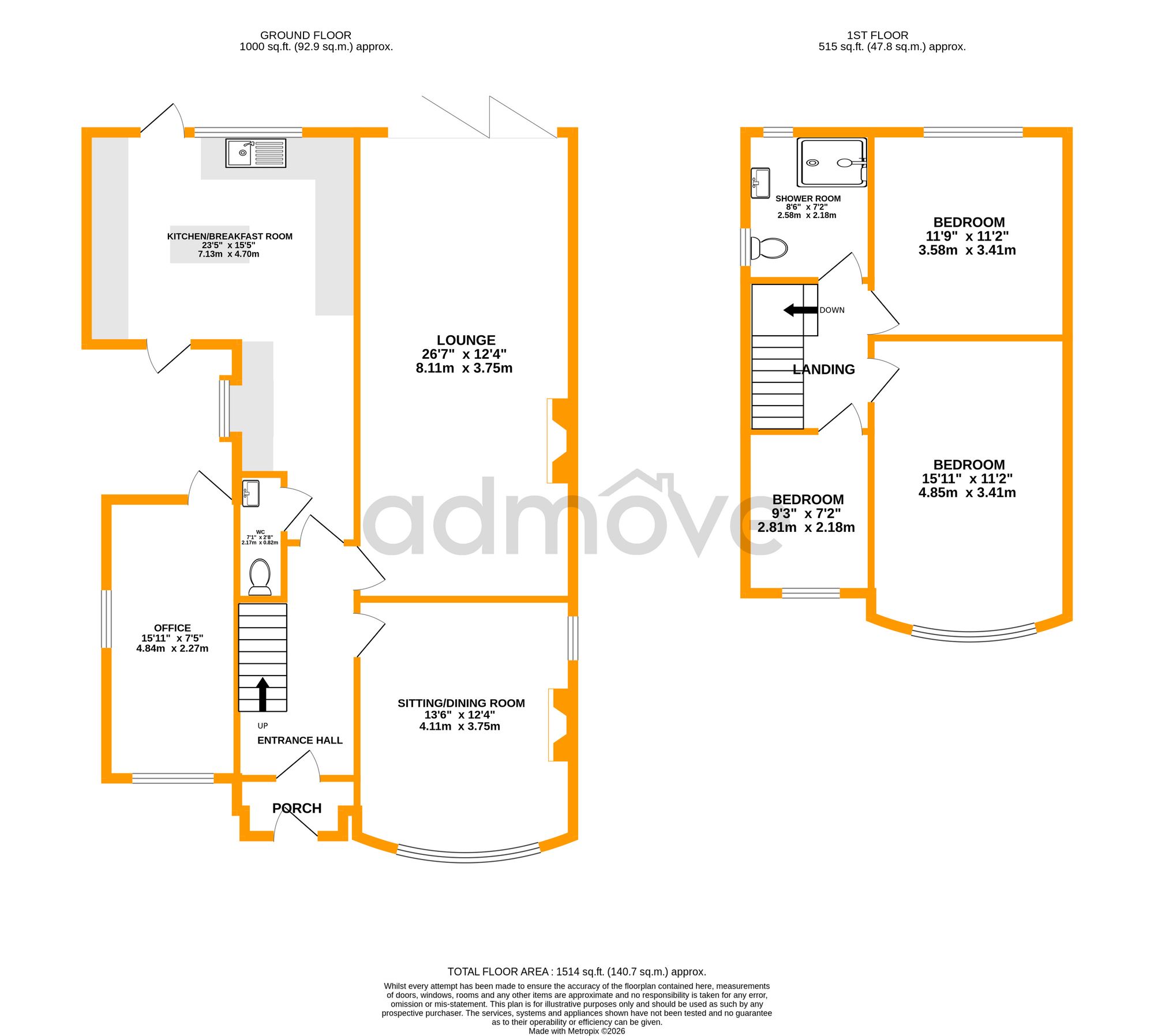 8 Woodheys Drive, Sale floorplan