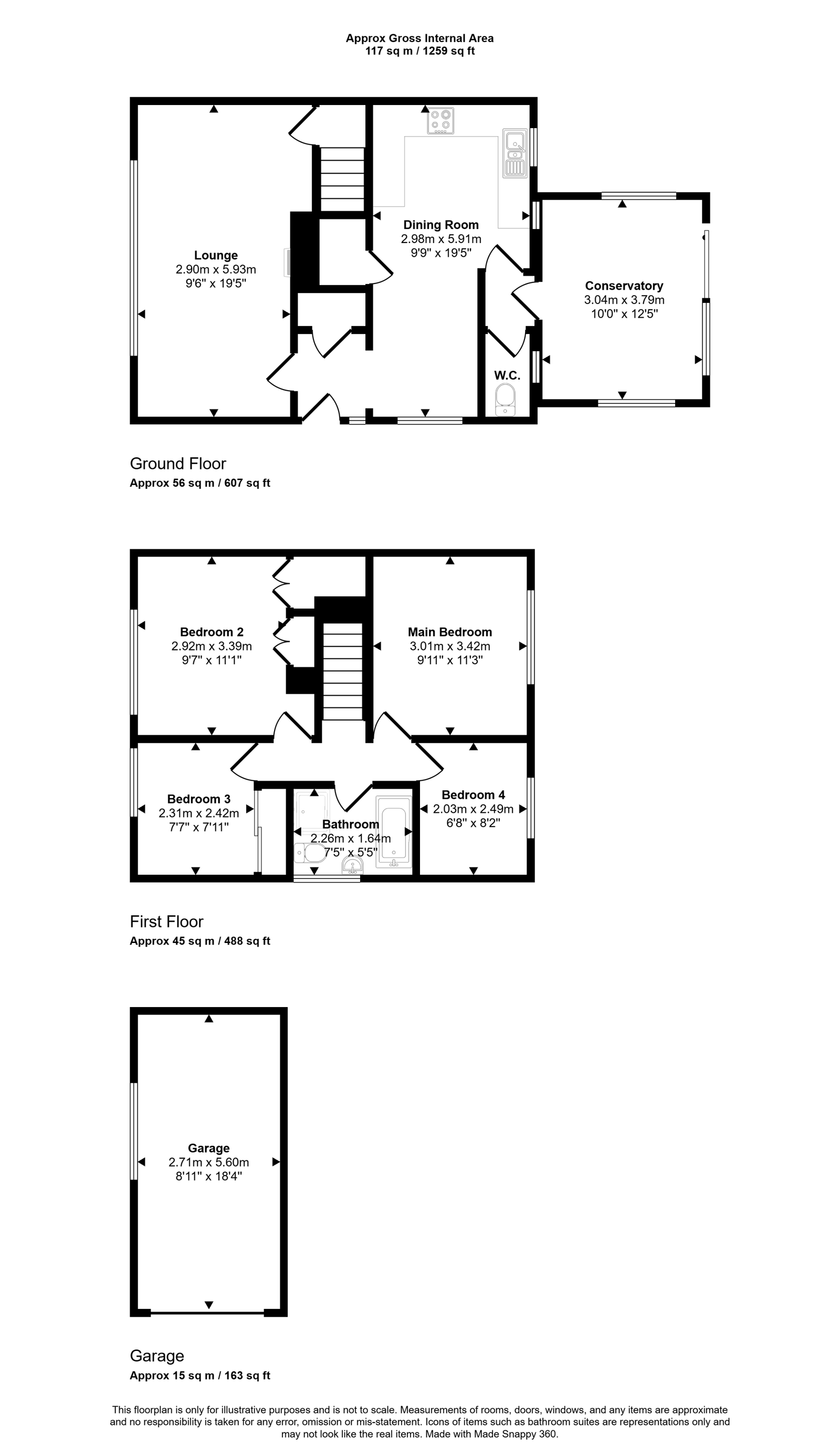 Derricke Road, Bristol floorplan